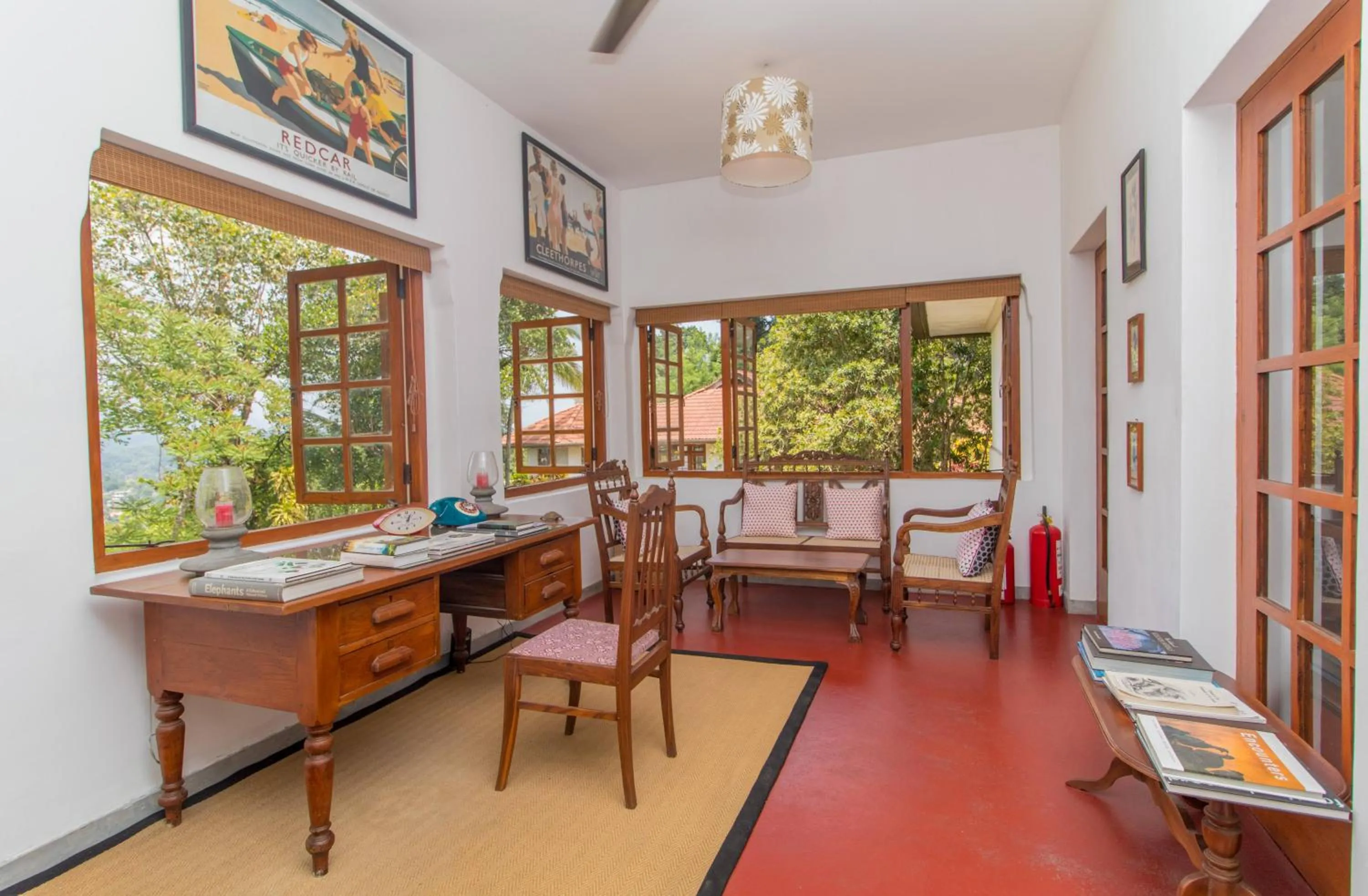 Communal lounge/ TV room in The Elephant Stables