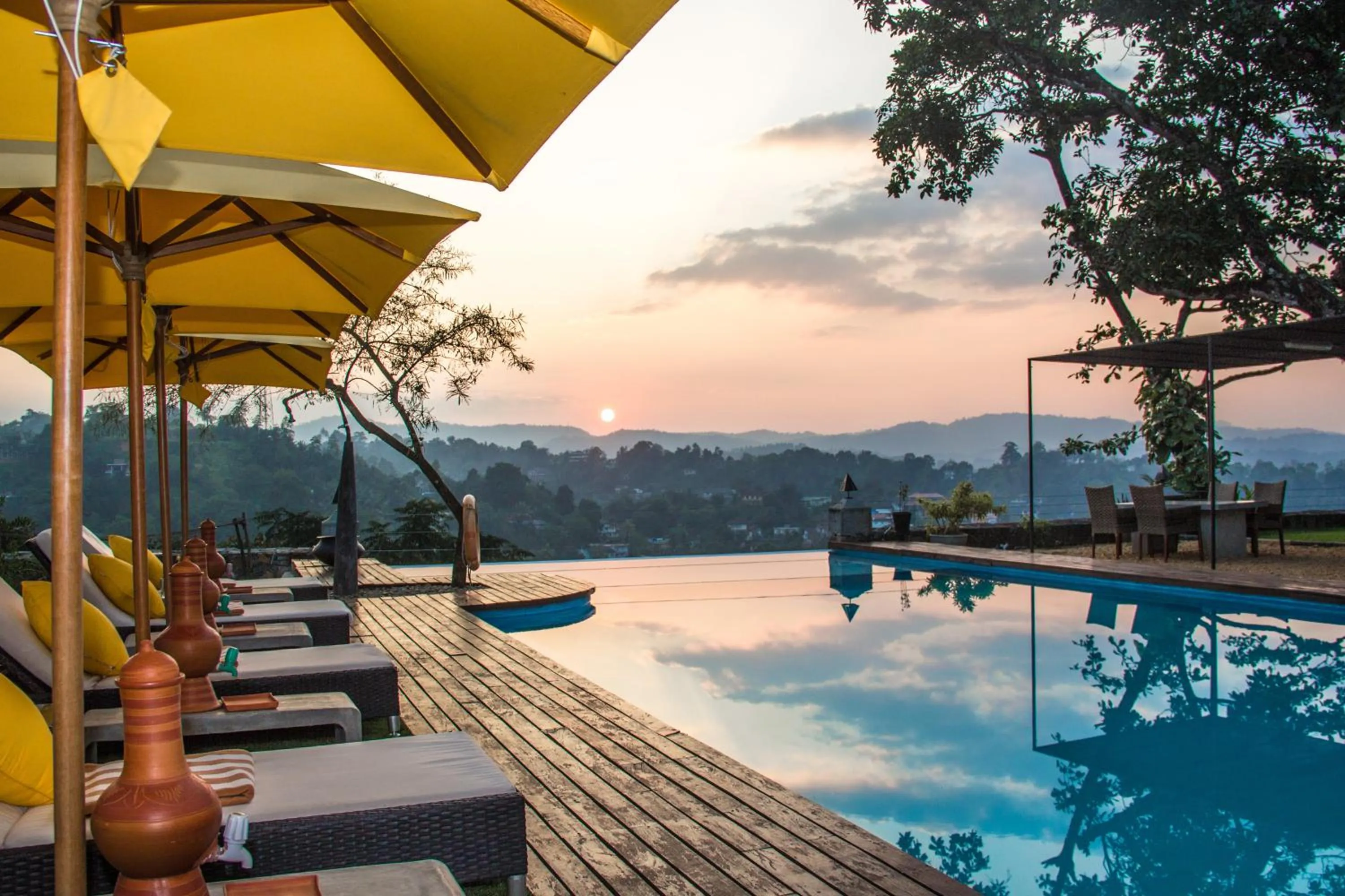 Pool view in The Elephant Stables