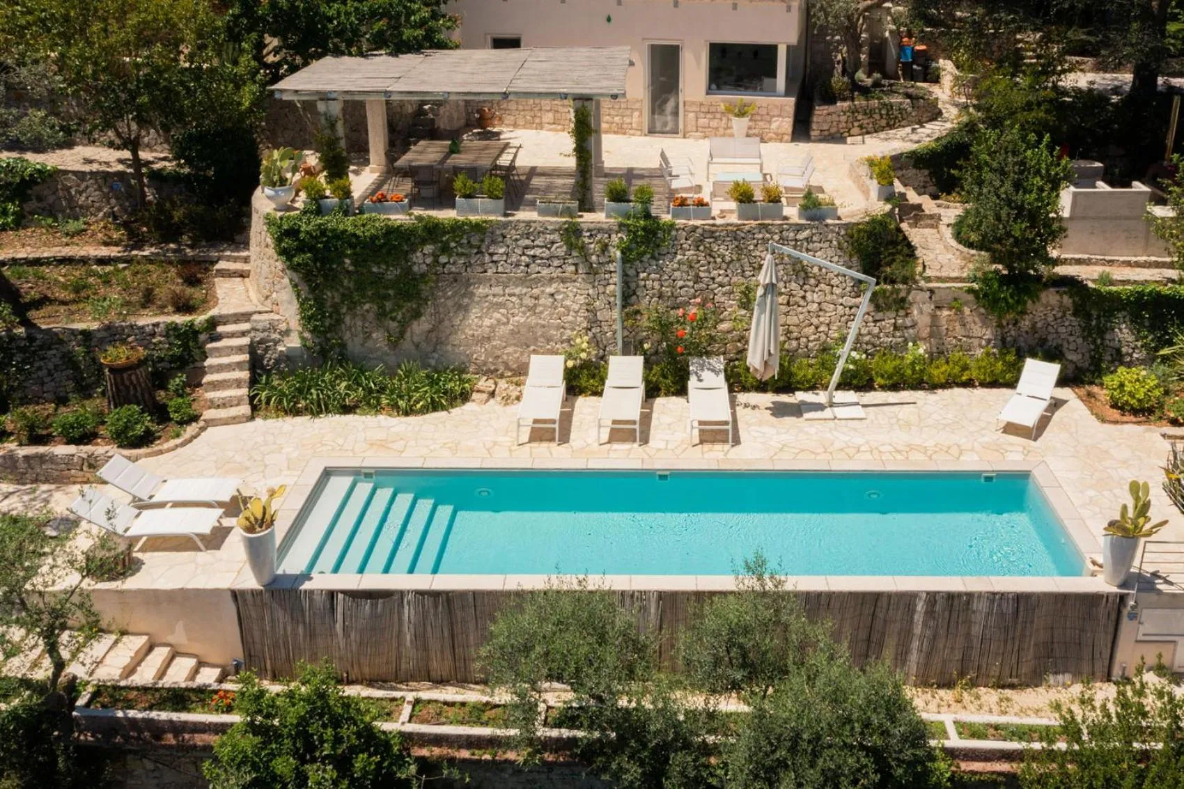 Pool view in Villa Lemorè