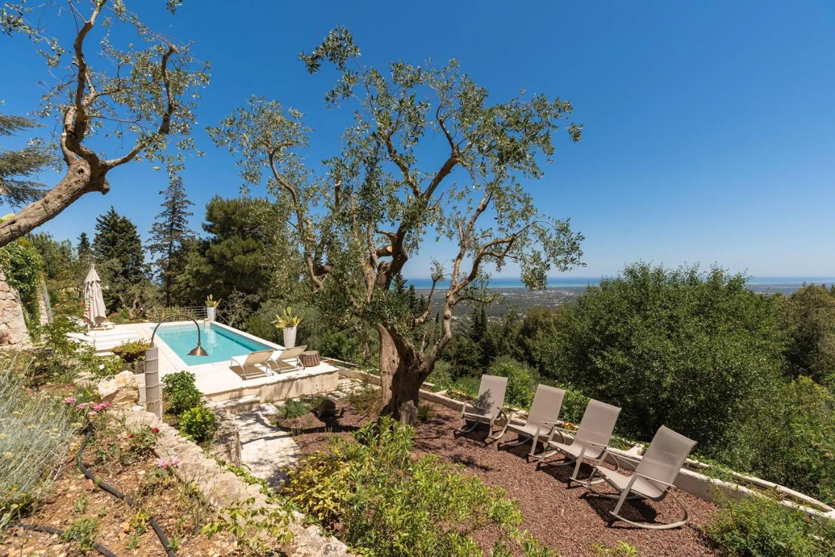 Natural landscape in Villa Lemorè
