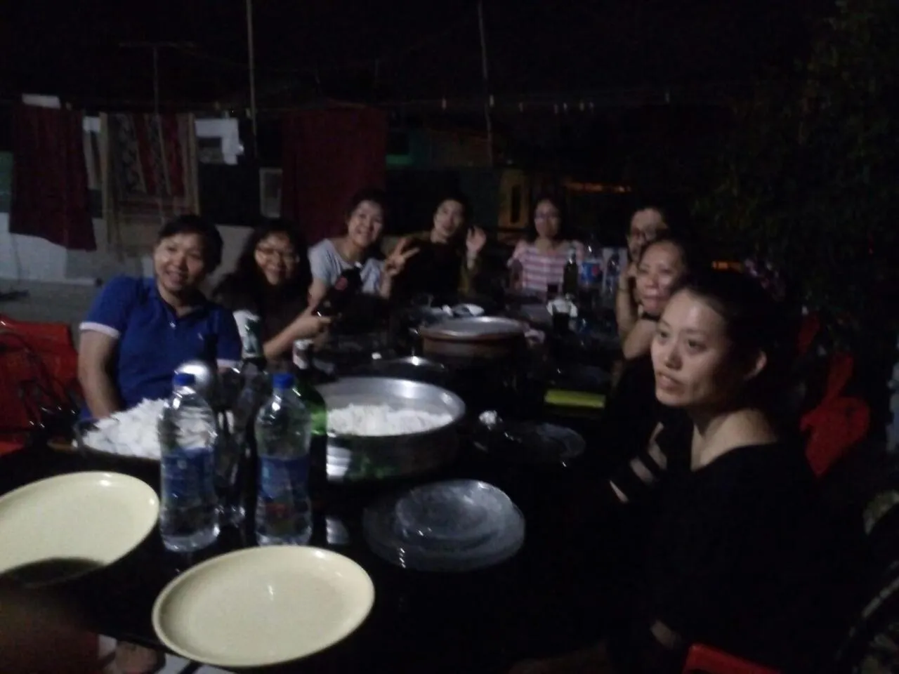 Dinner in Nathans Holiday Home