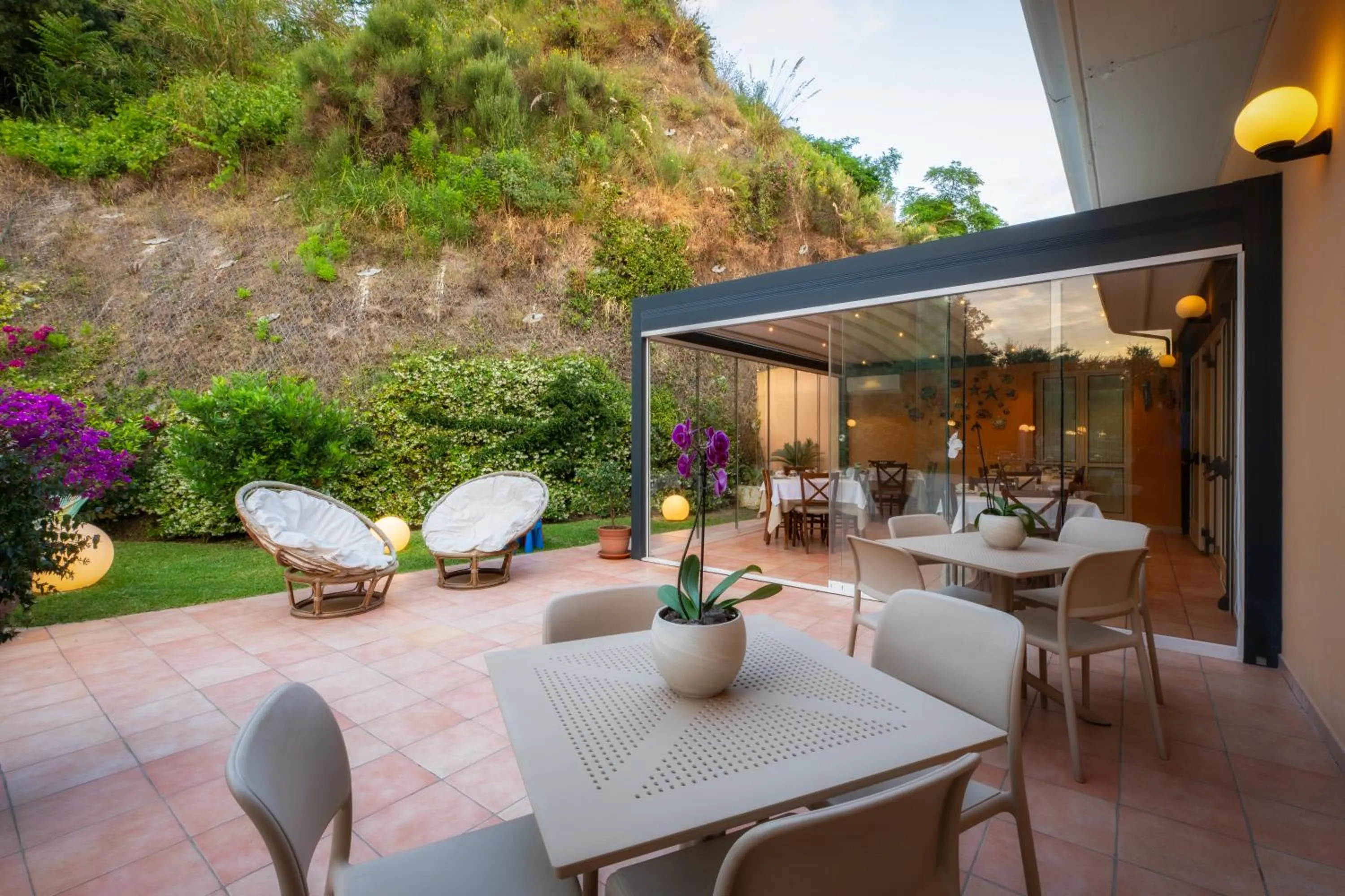 Patio in La Risacca Relais B&B