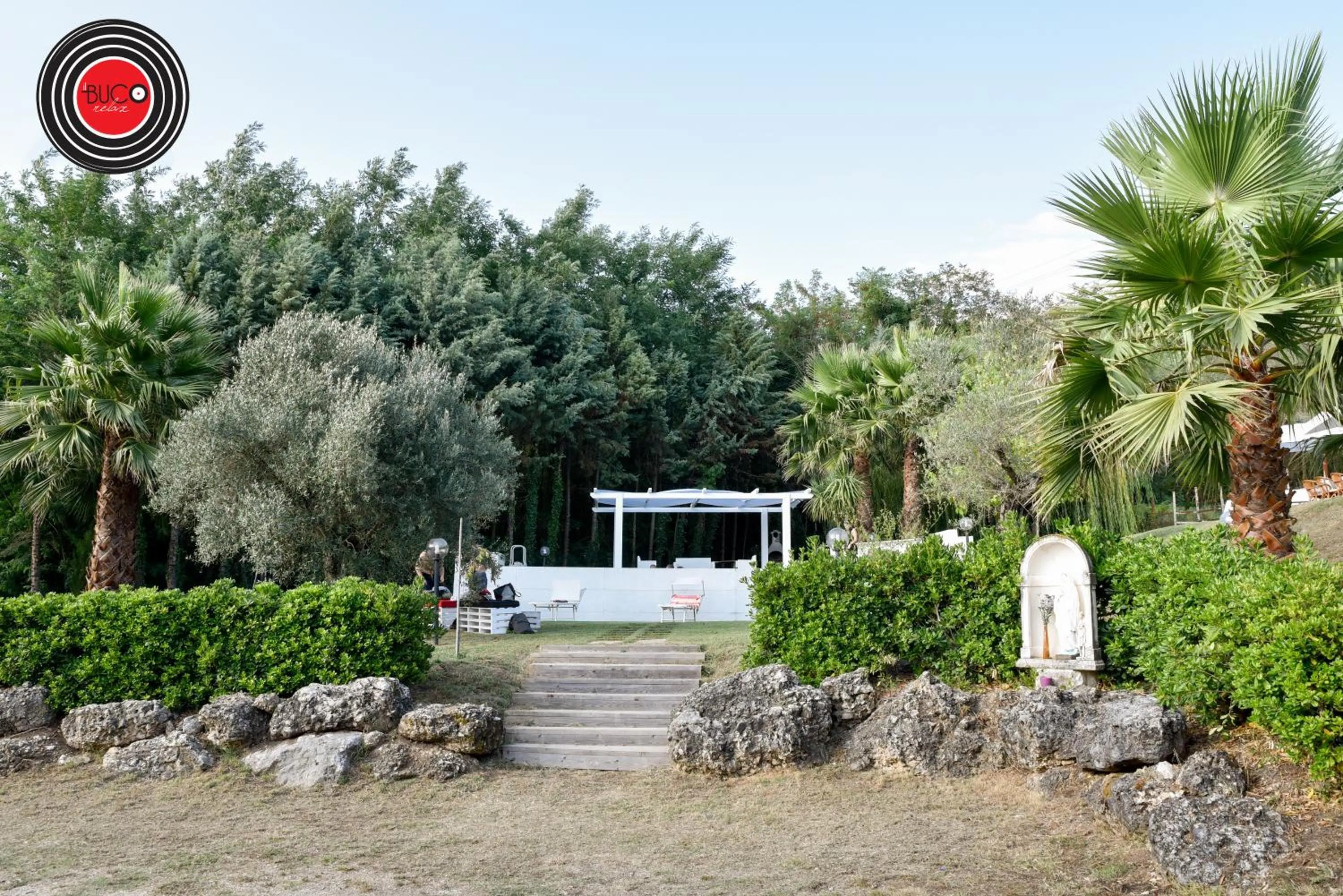 Pool view in Il Buco Relax