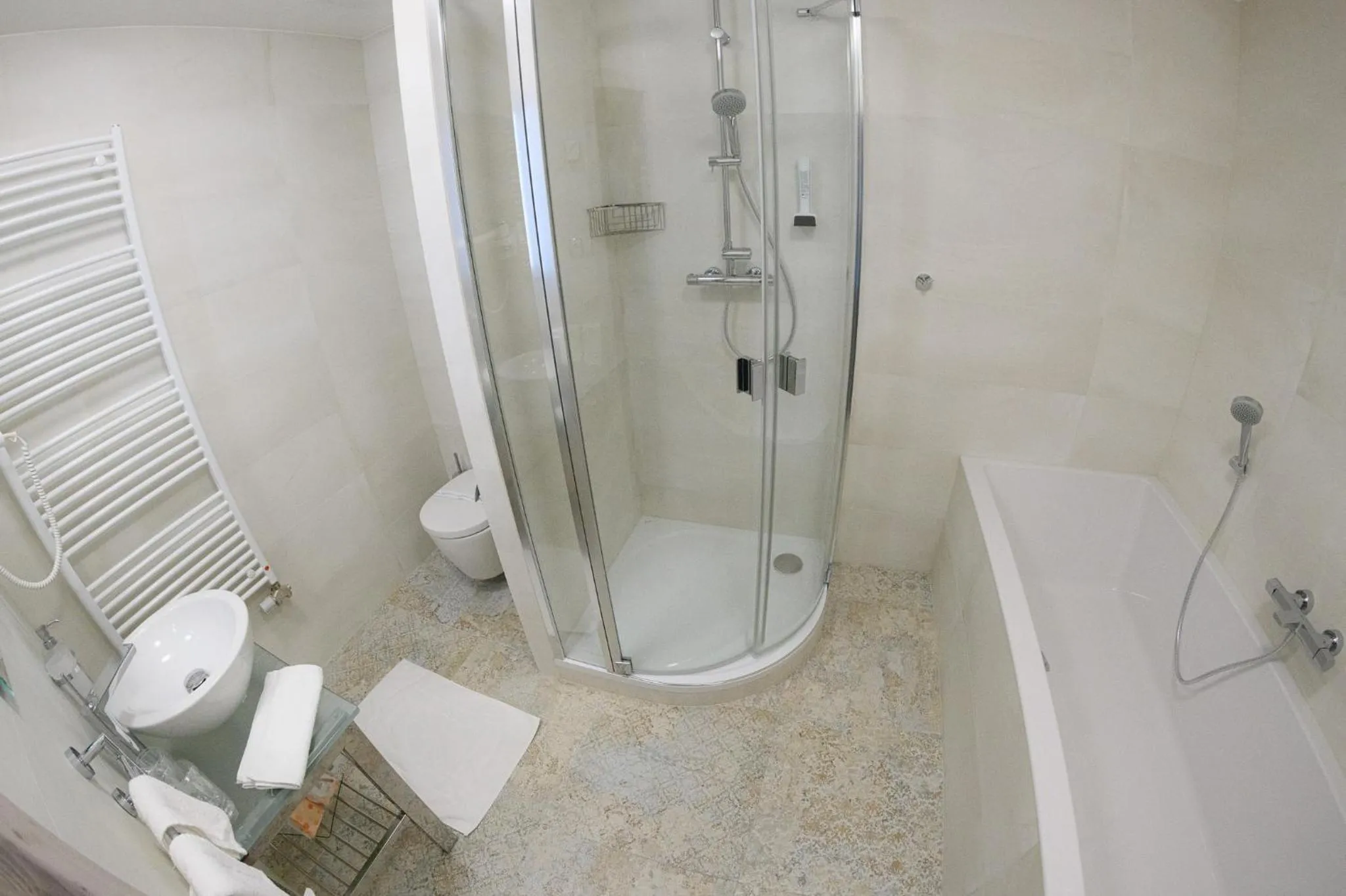 Shower in Košice Hotel