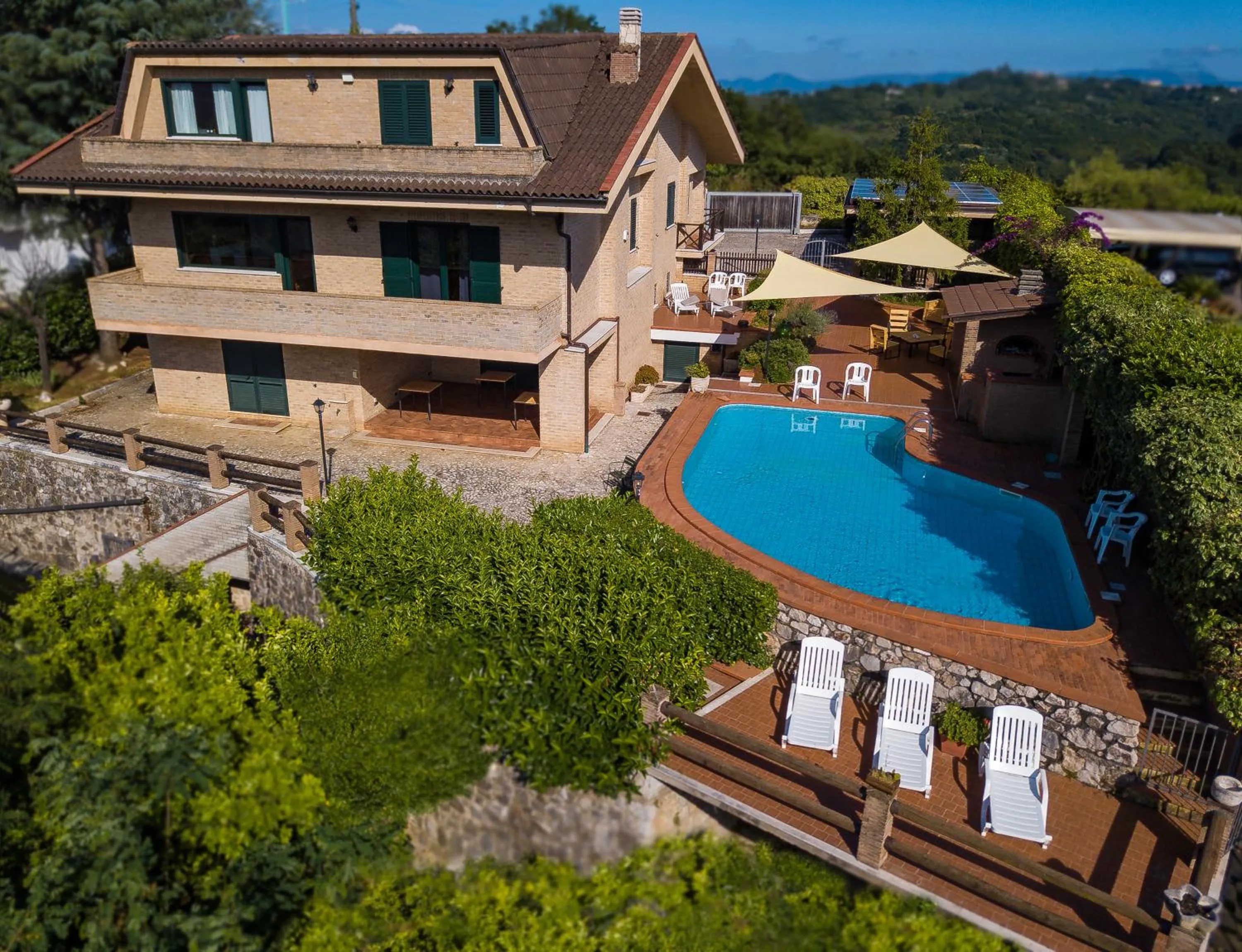 Bird's eye view in Villa Cipriano