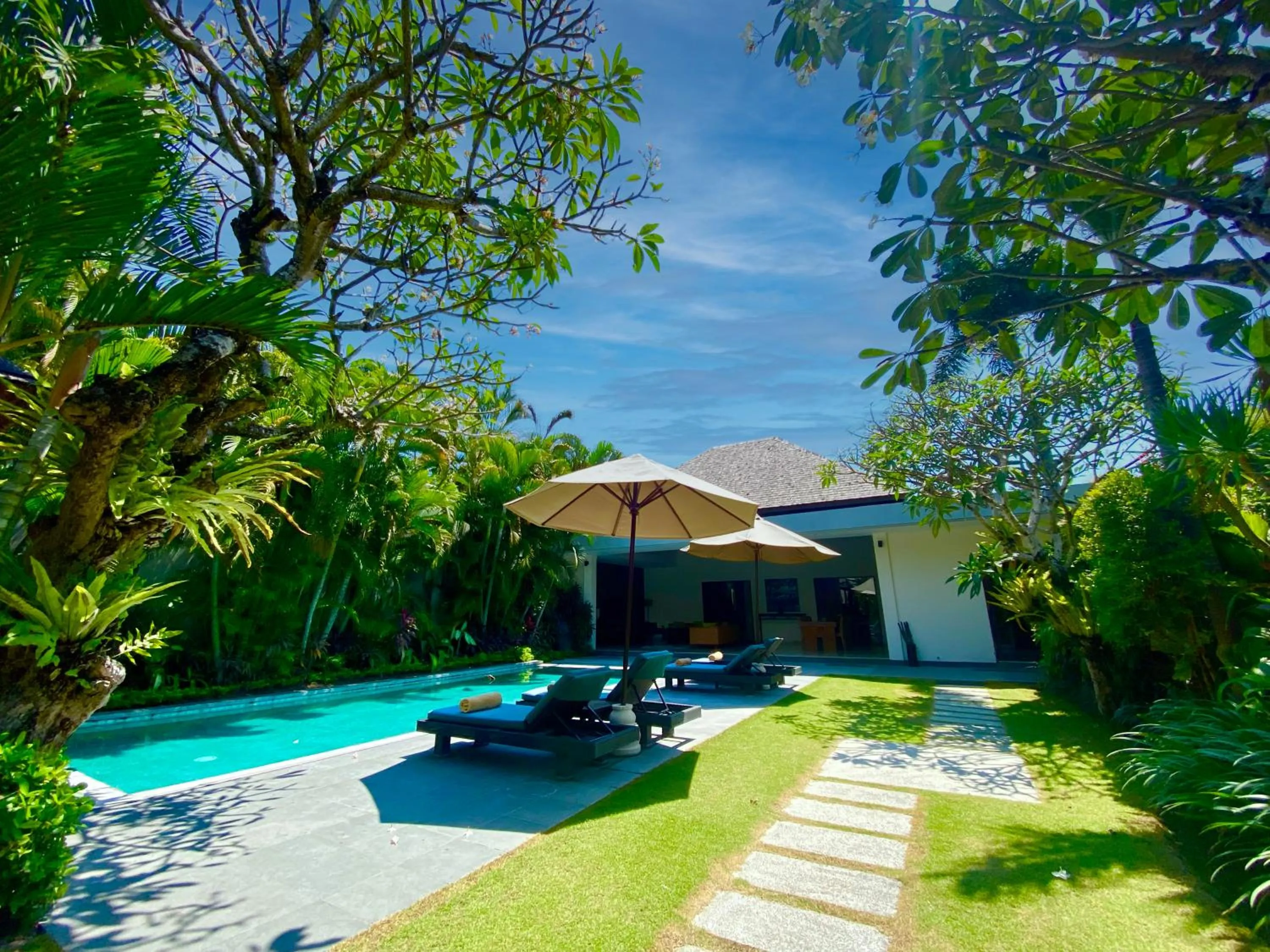 Pool view in Serene Villas