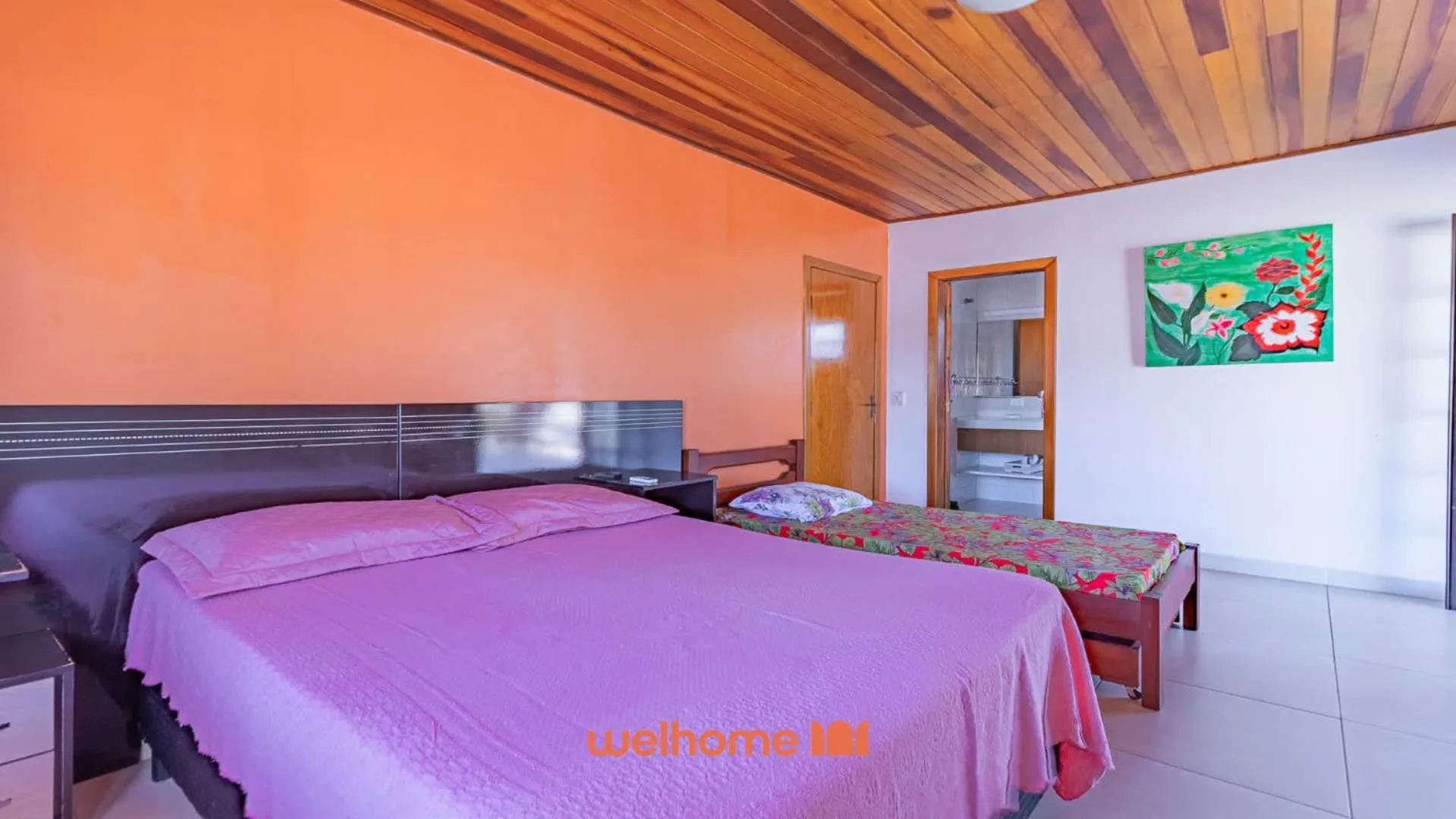 Bed in Casa Amarela Estufa 2 Ubatuba SP