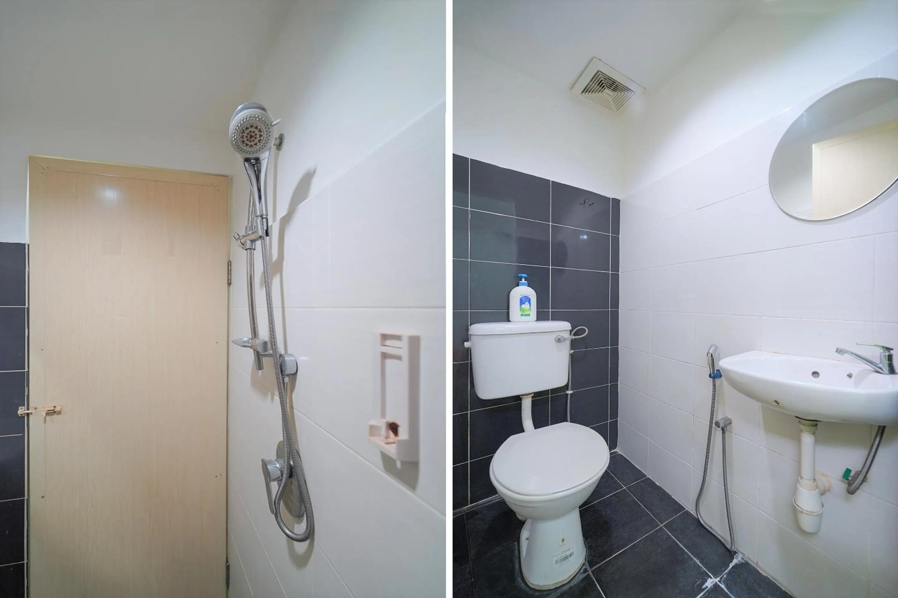 Bathroom in Hotel O V Stay Guesthouse