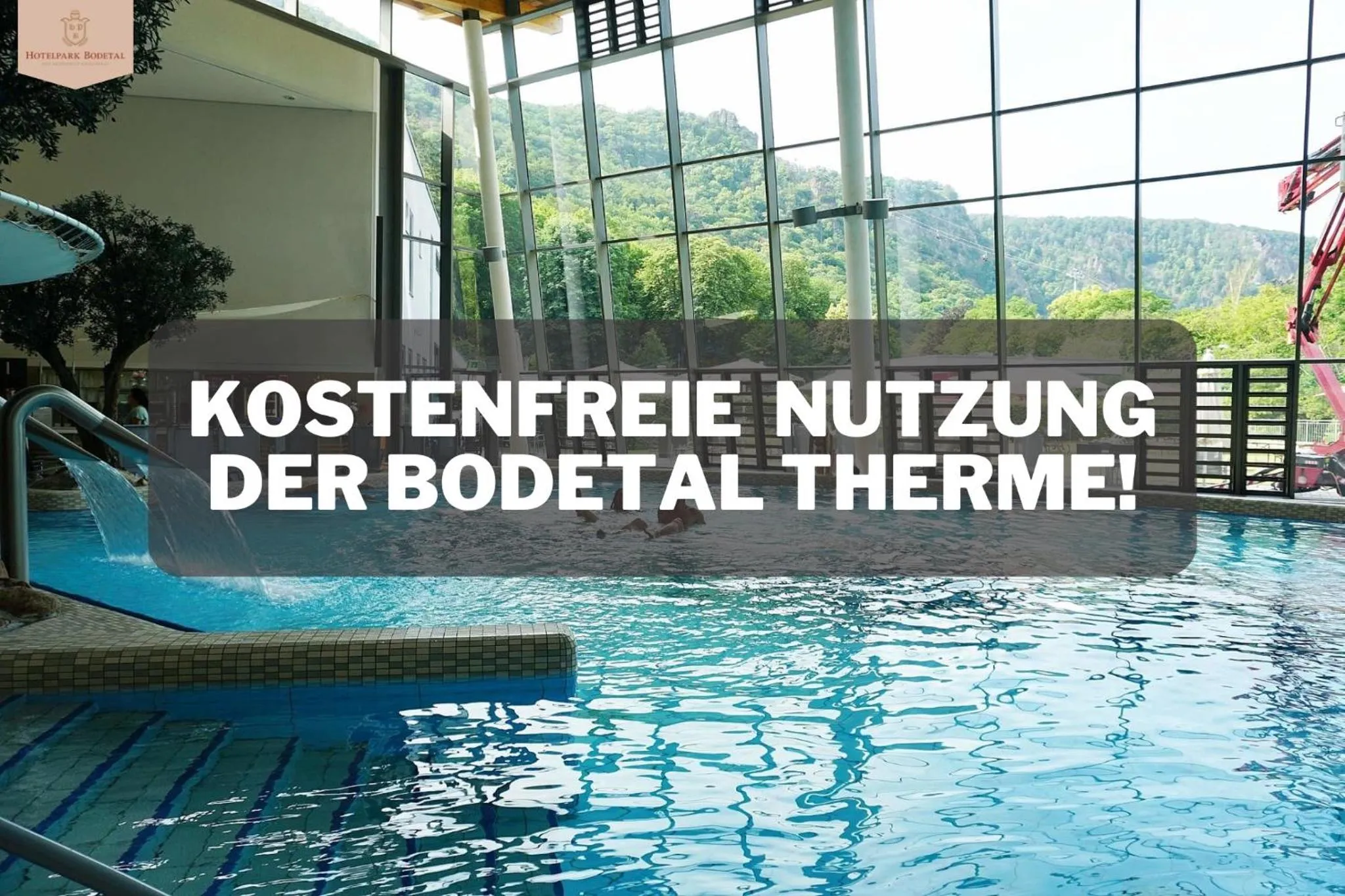 Swimming pool in Hotelpark Bodetal mit Ferienwohnungen