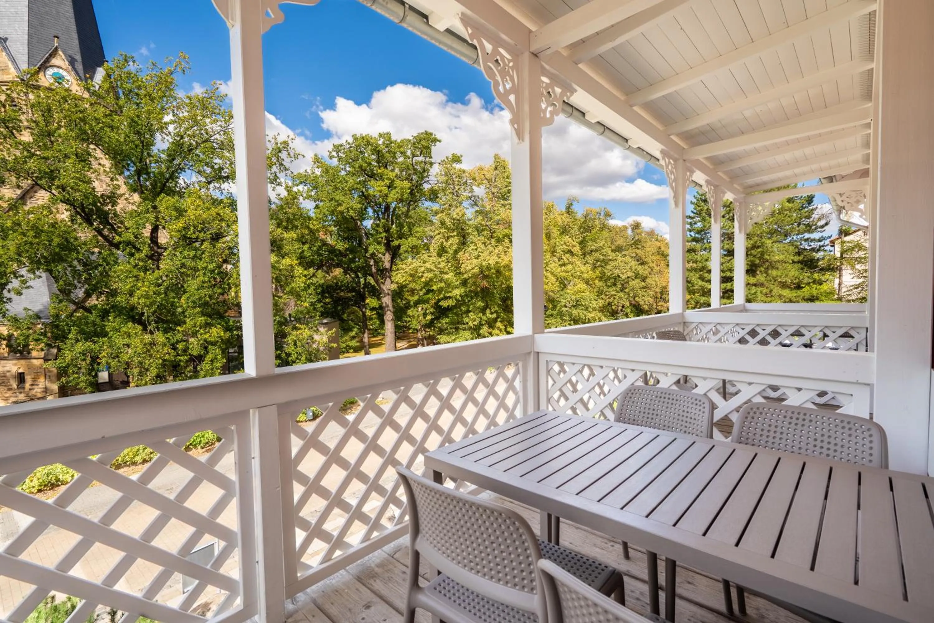 Balcony/Terrace in Hotelpark Bodetal mit Ferienwohnungen