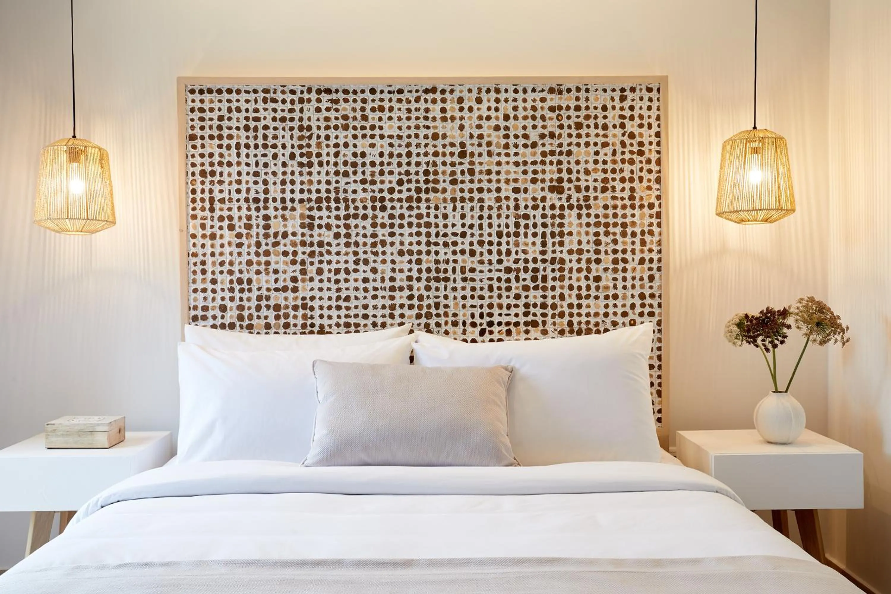 Bed in S & O Villas Corfu