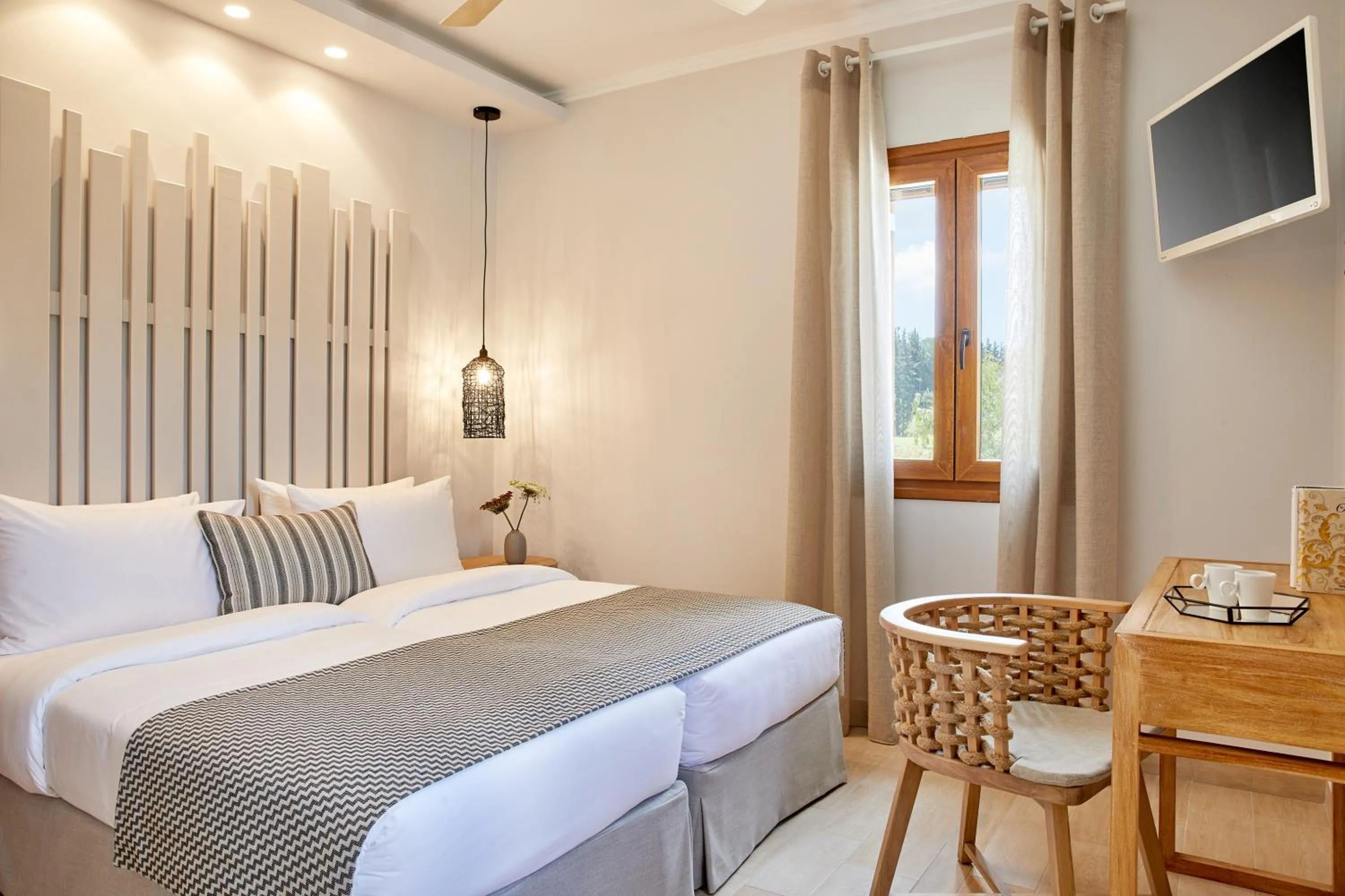 Bed in S & O Villas Corfu
