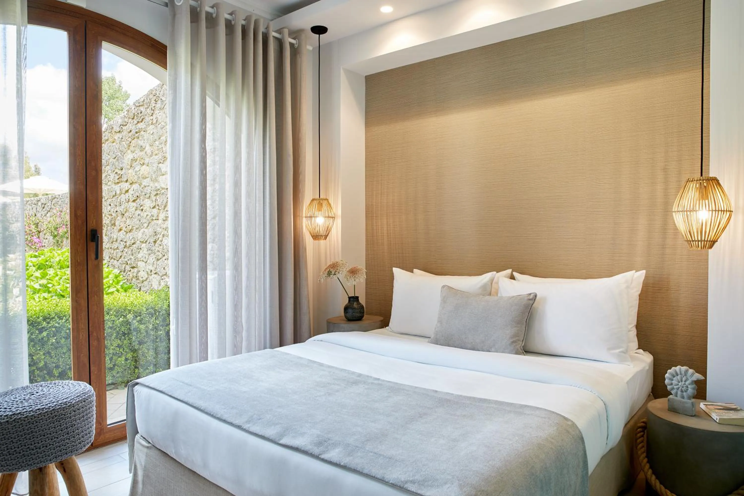 Bed in S & O Villas Corfu