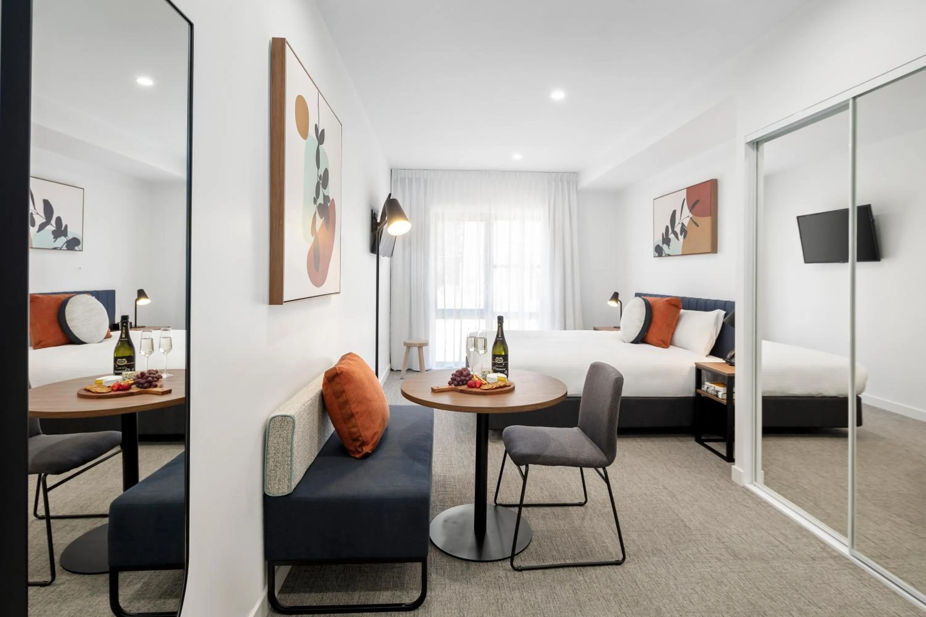 Seating area in Quest Wangaratta