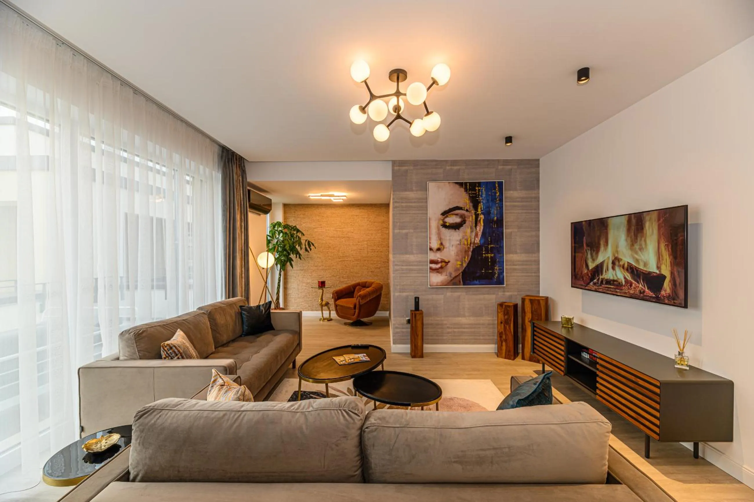 Living room in MK Apartments Brasov