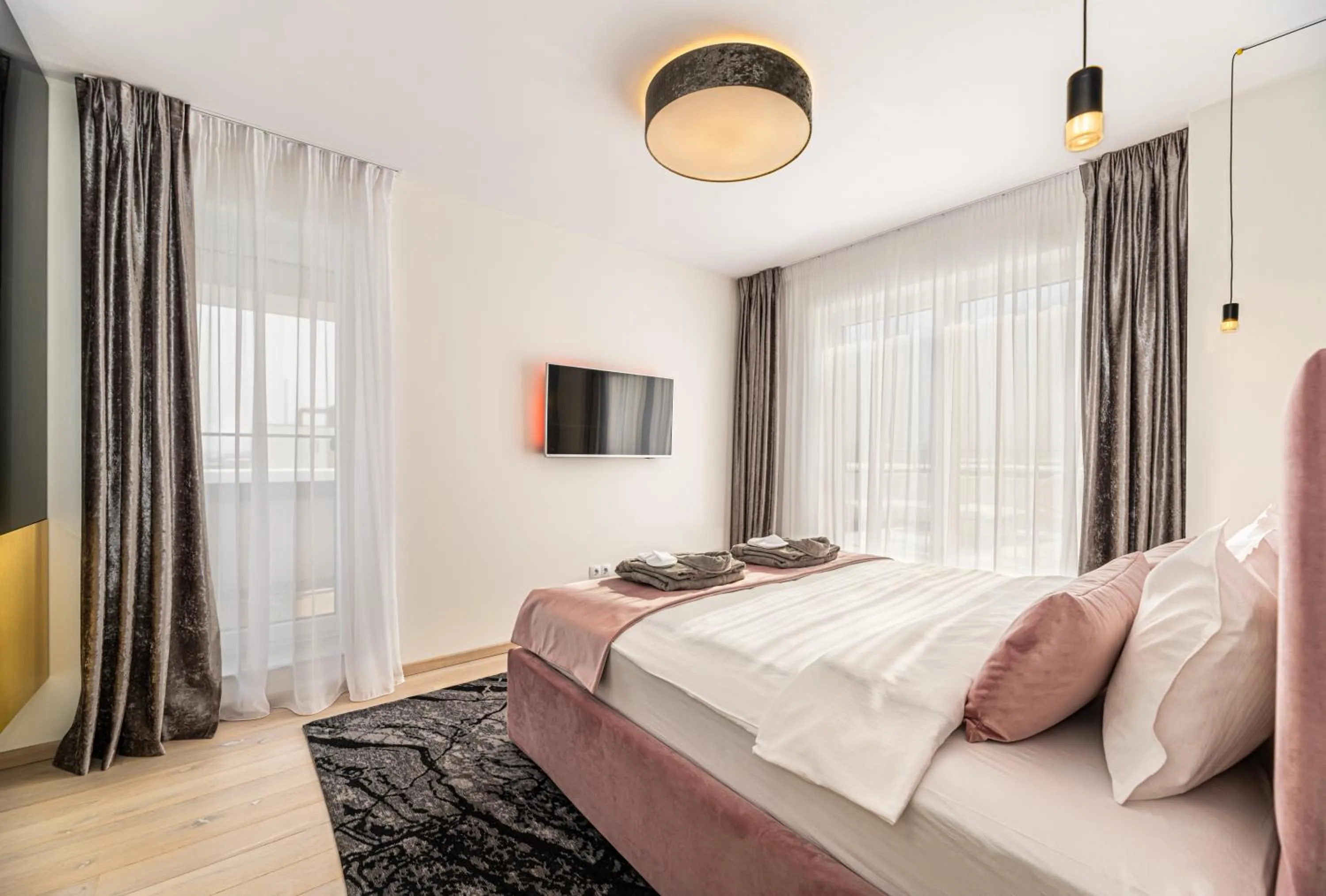 Bedroom, Bed in MK Apartments Brasov