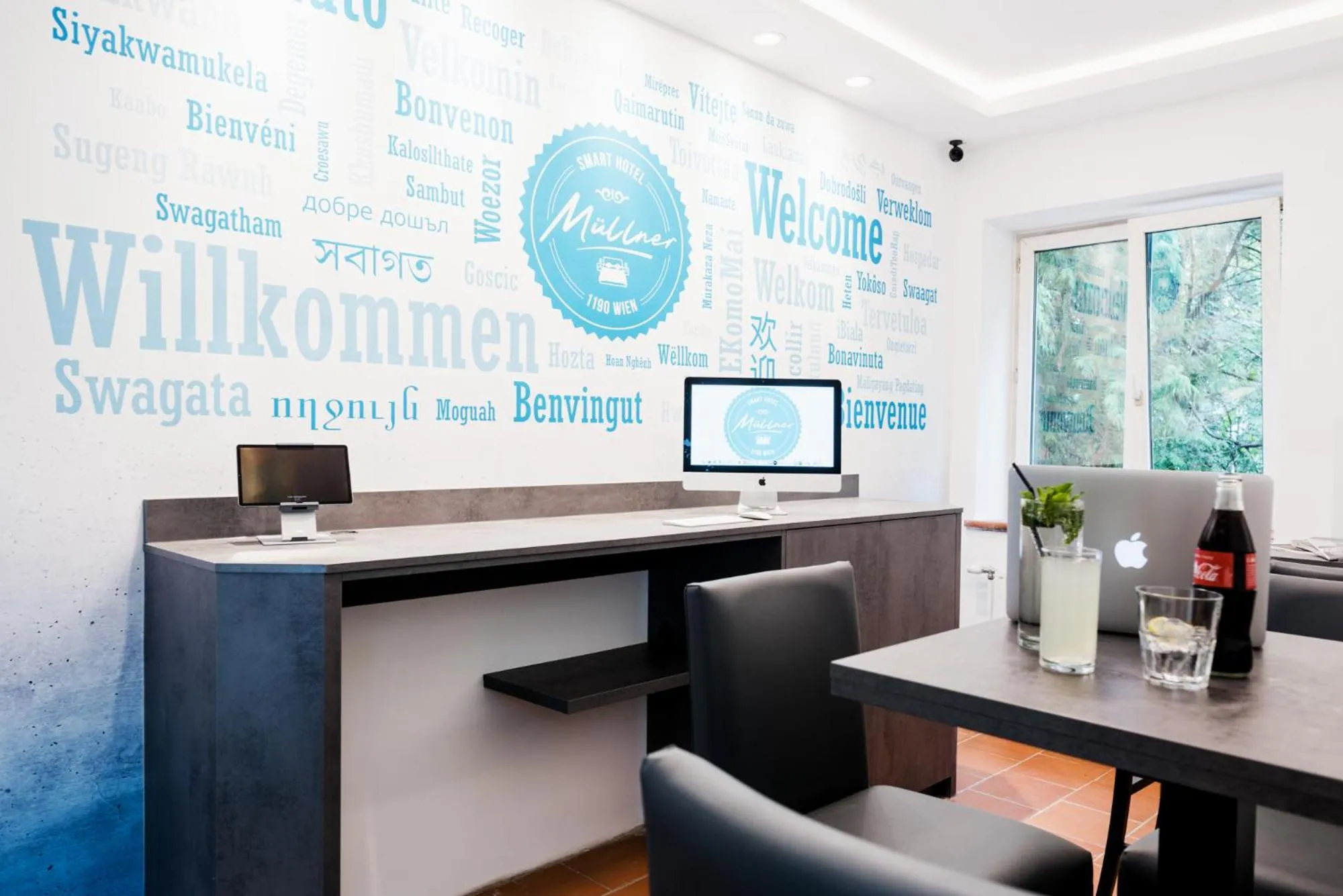 Lobby or reception in Müllner Smart Hotel Wien Self Check In