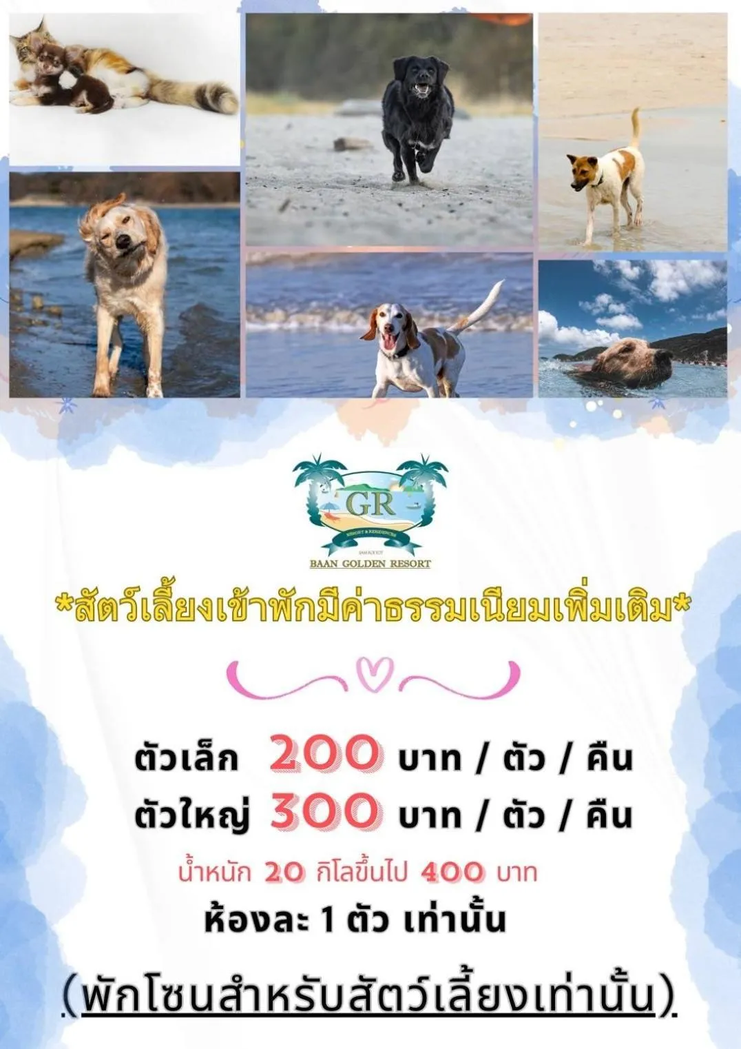 Animals in Baan Golden Resort & Residences