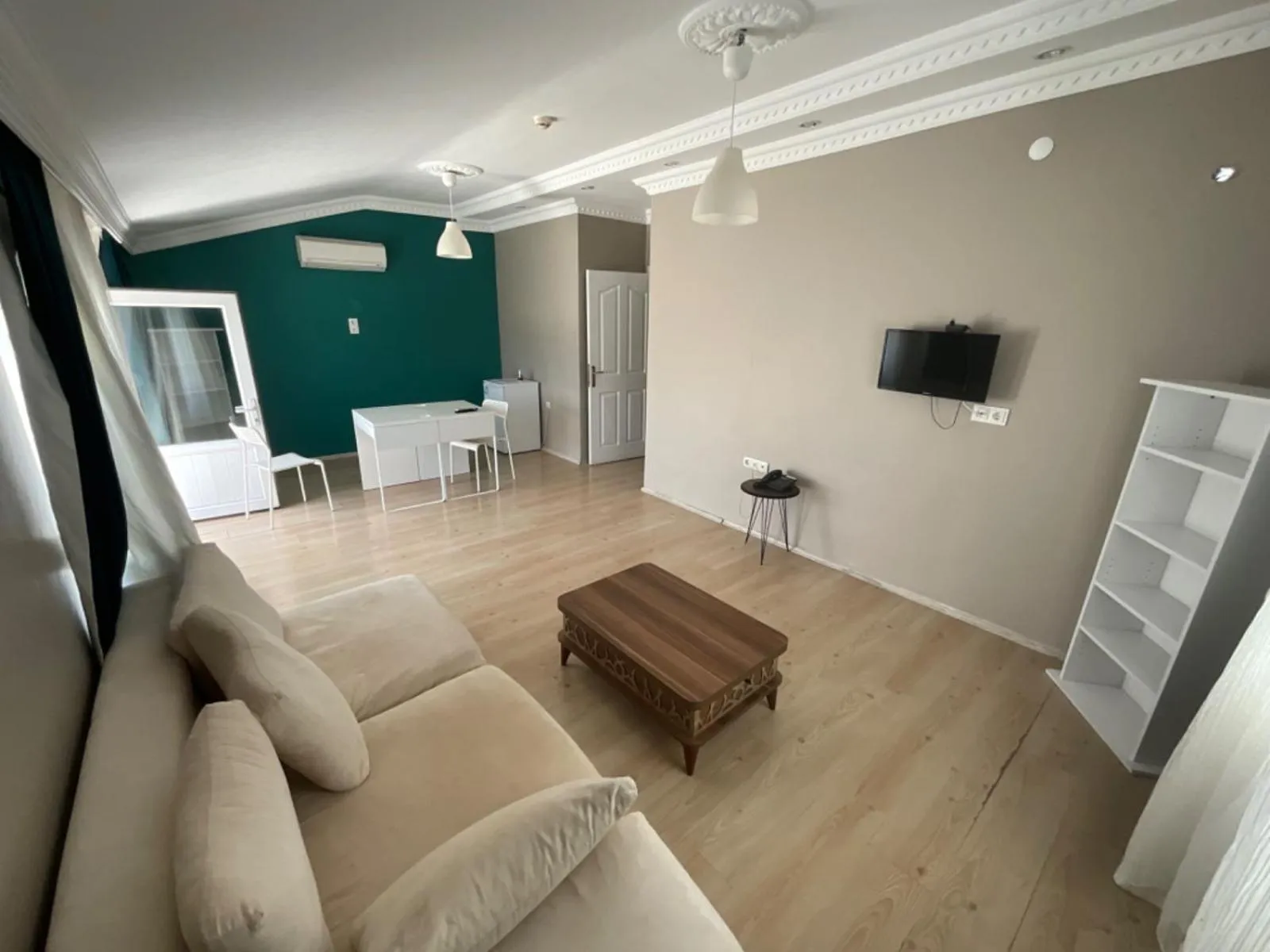 Seating area in Khan's Hotel