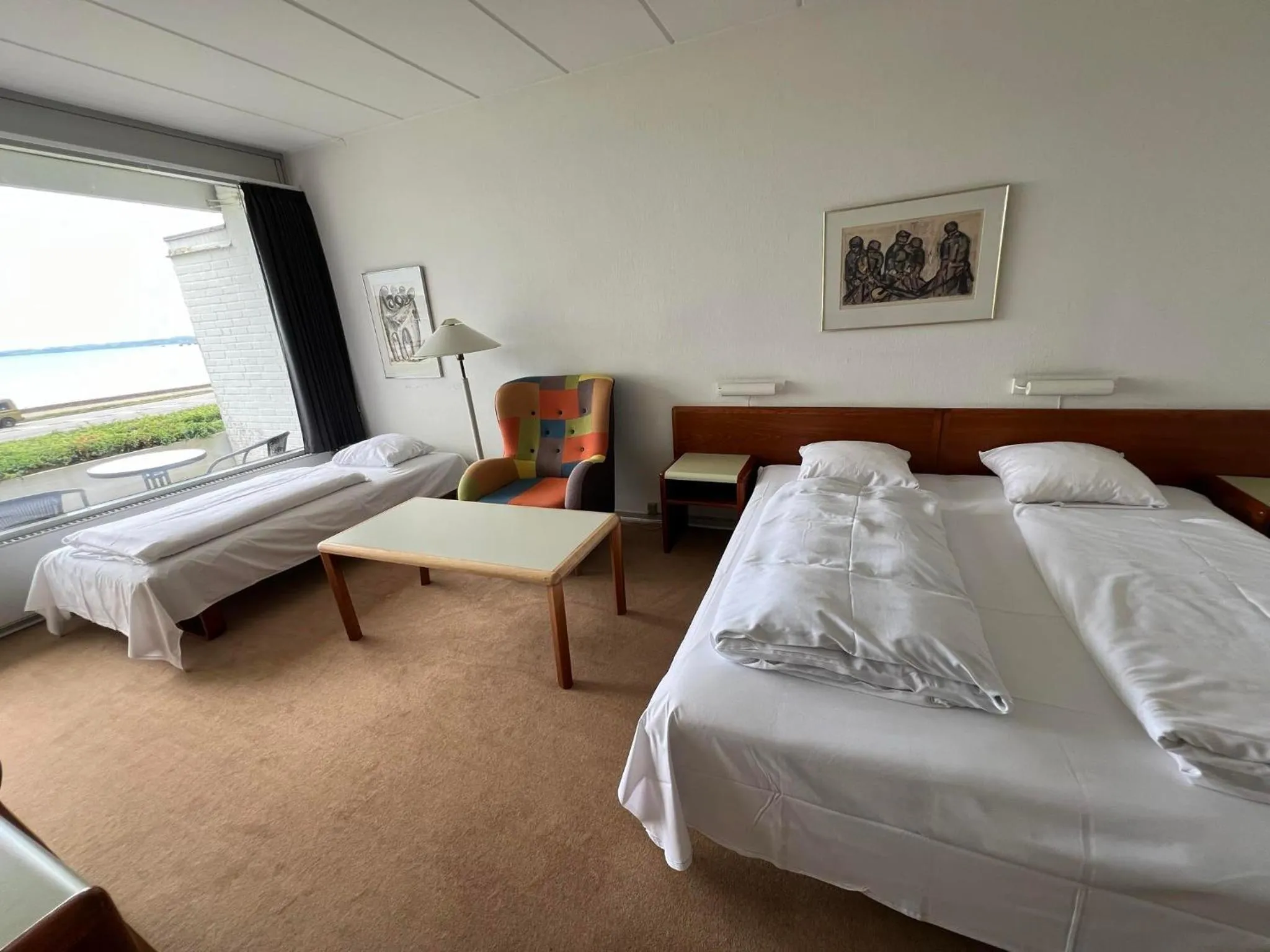Bedroom, Bed in Hotel Østersø