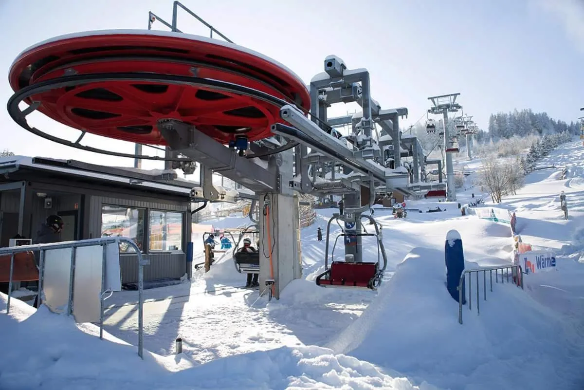 Skiing in Das Jagdhaus Waldidyll Erzgebirge