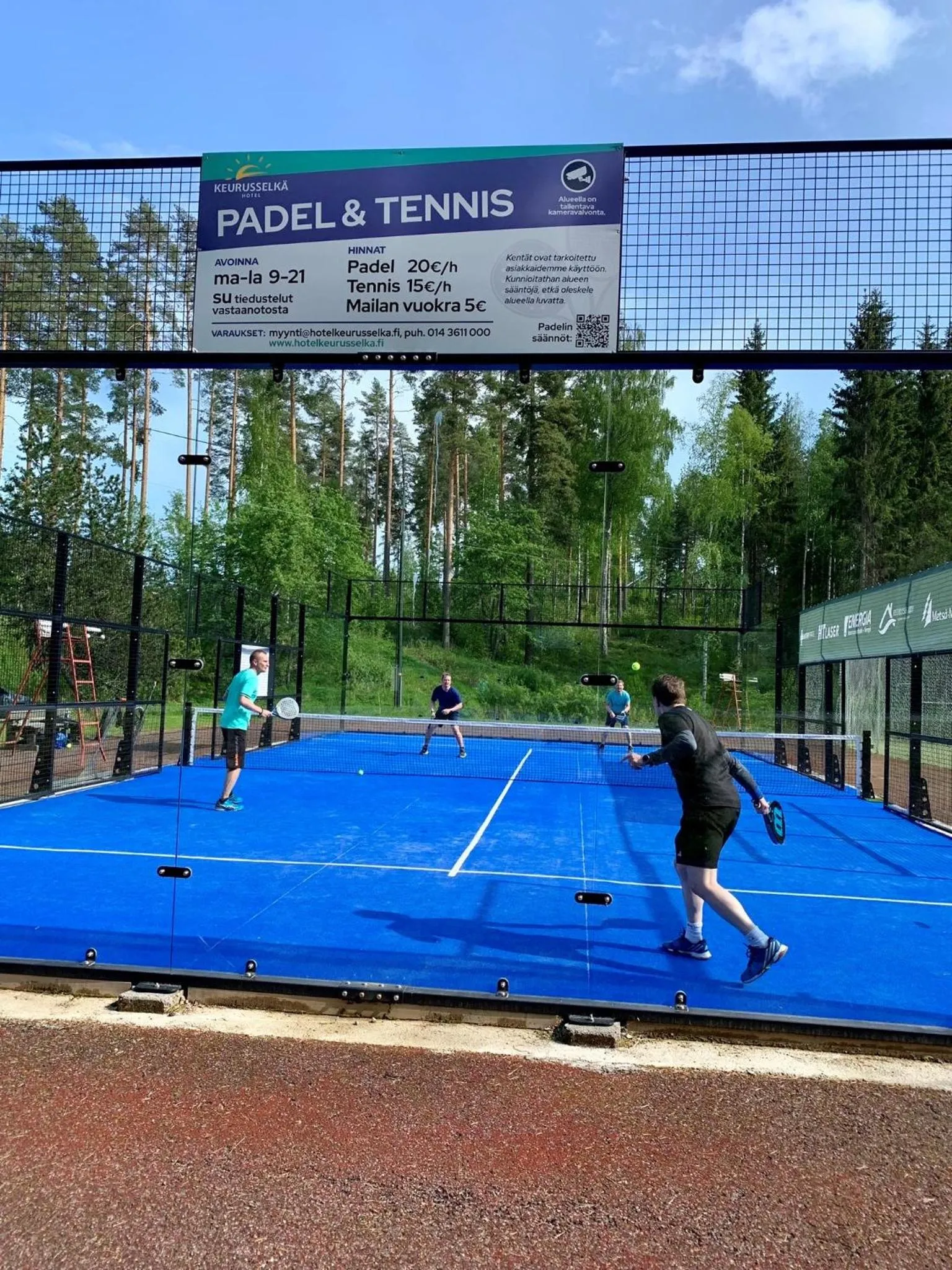 Tennis court in Keurusselkä Resort