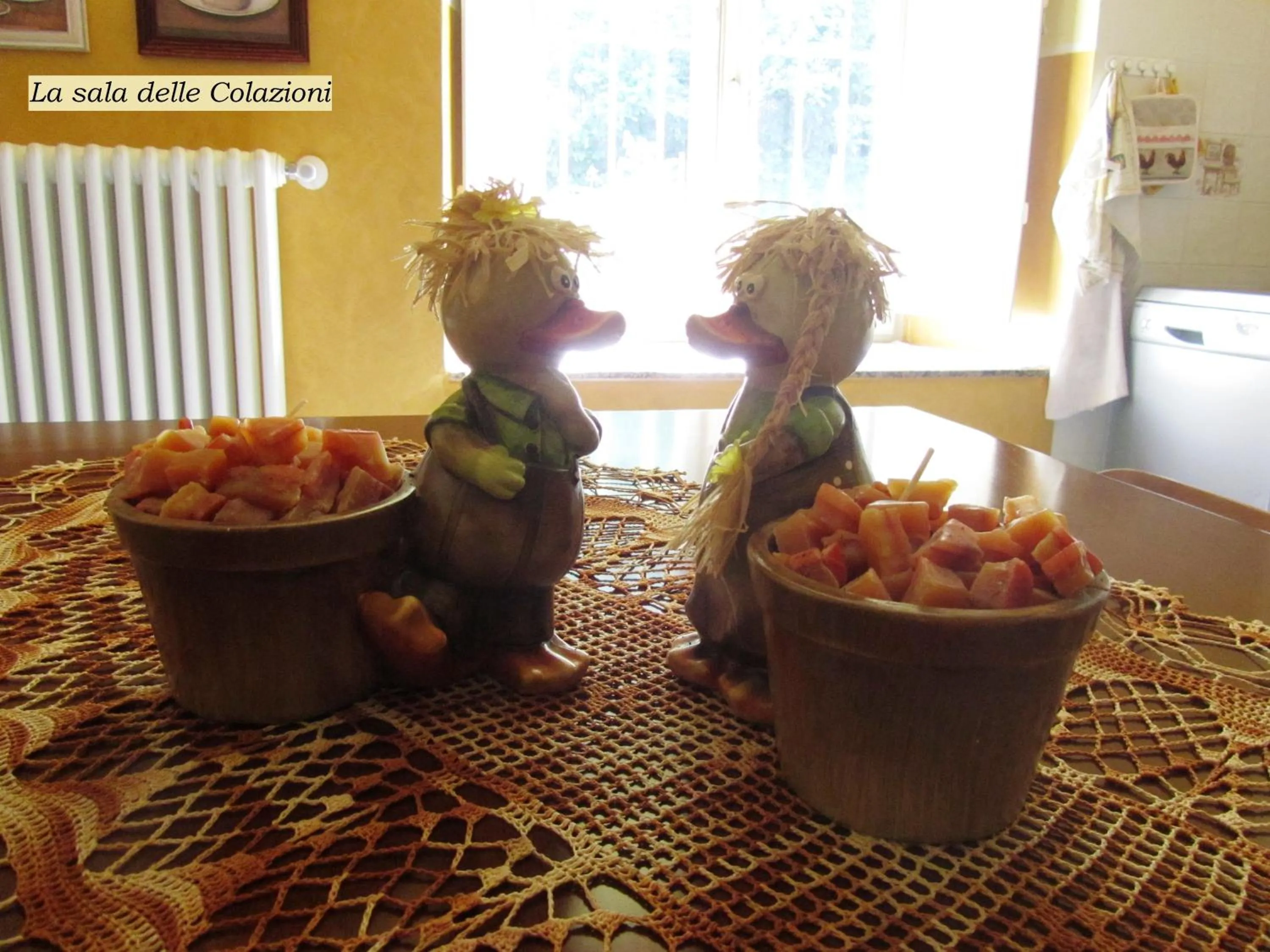 Decorative detail in B&B Sopra il Portico