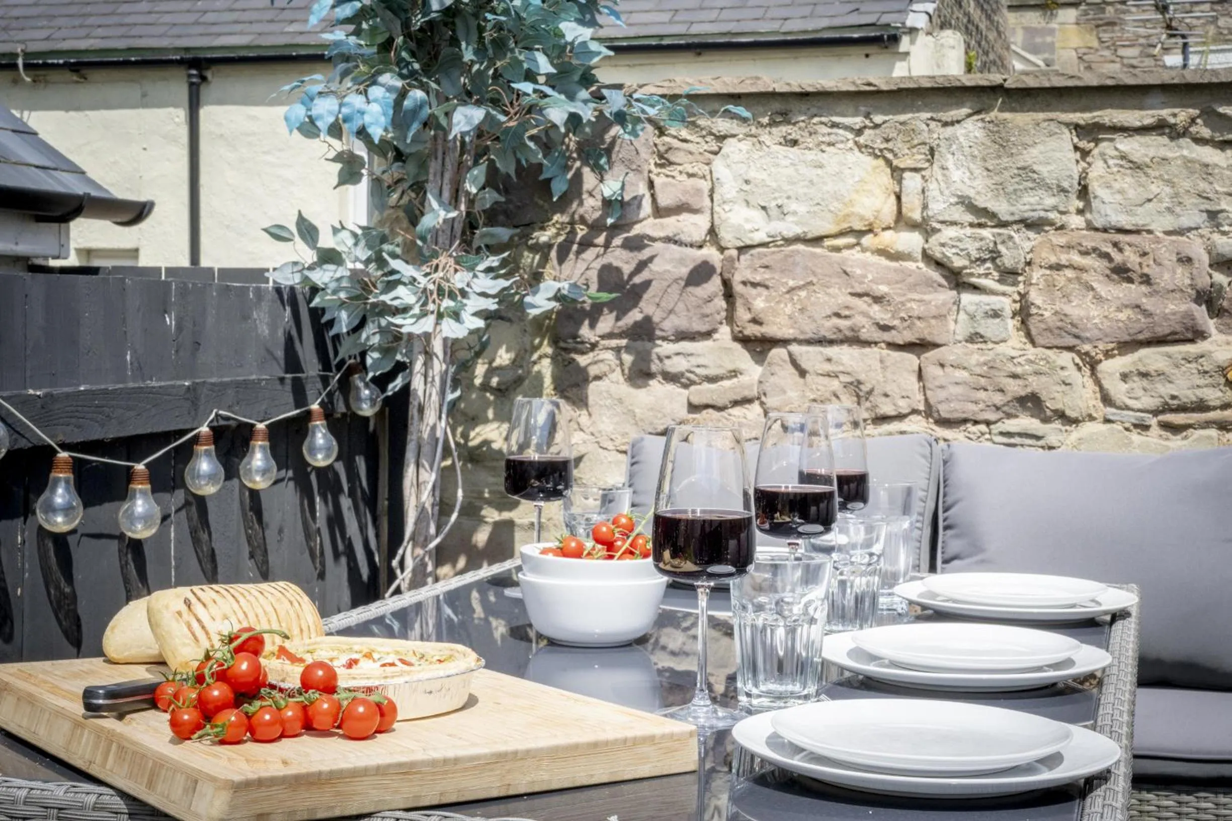 Patio in Northern Hideaways St Cuthberts