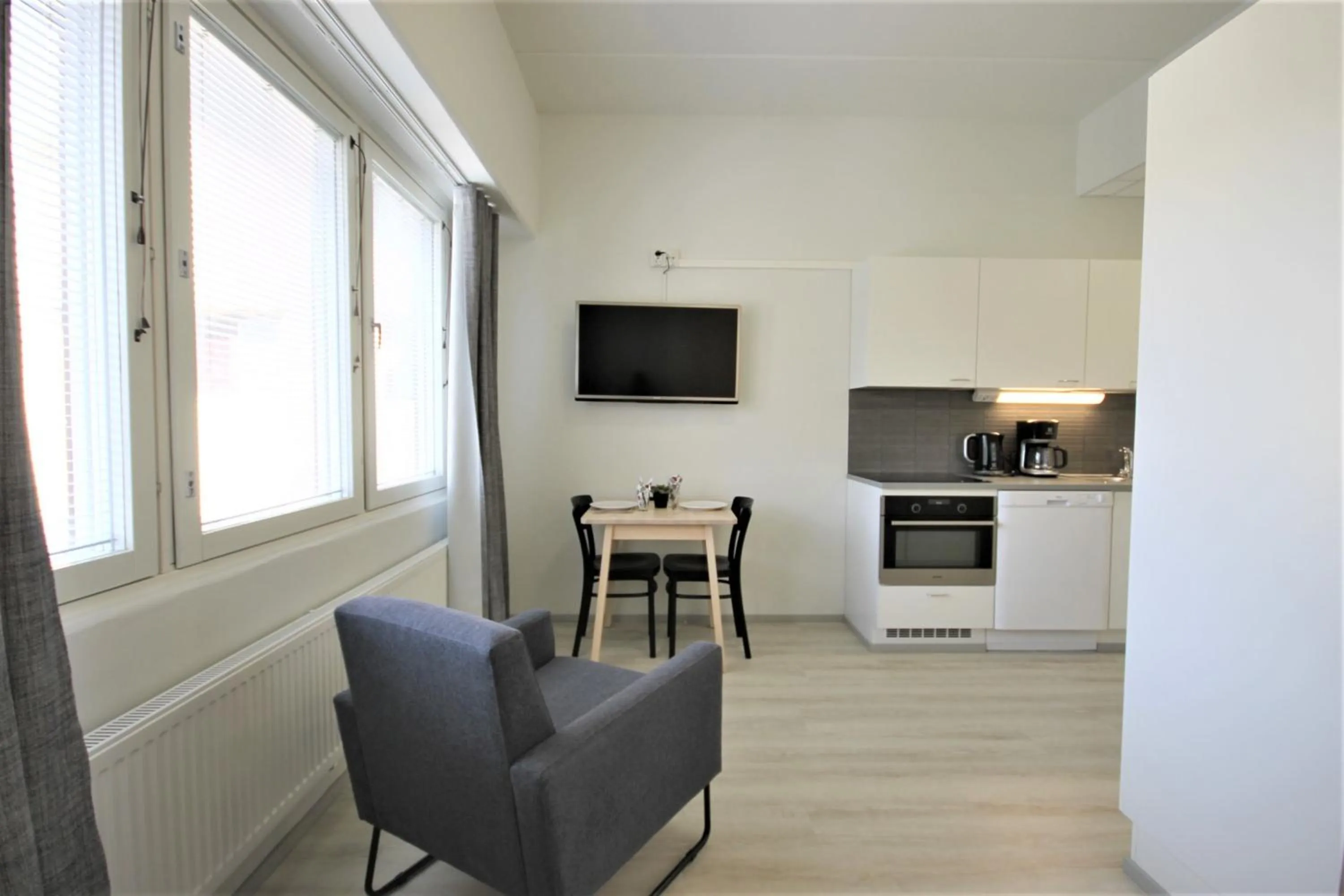 Kitchen or kitchenette in Forenom Aparthotel Kuopio