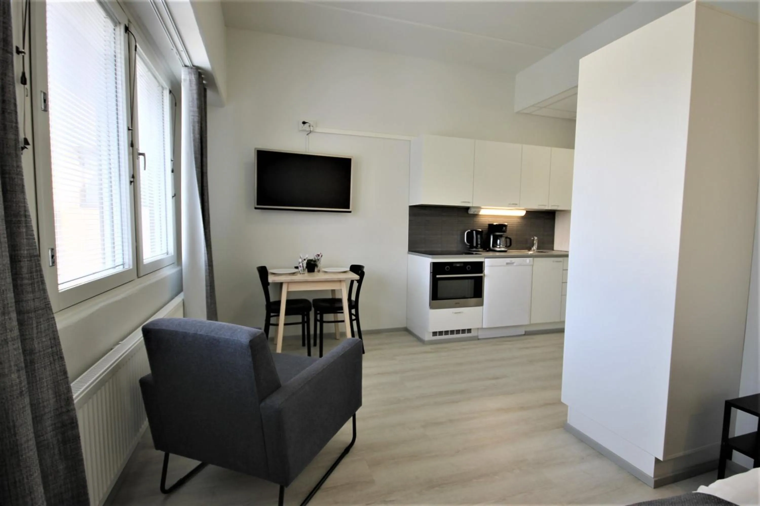 Kitchen or kitchenette in Forenom Aparthotel Kuopio