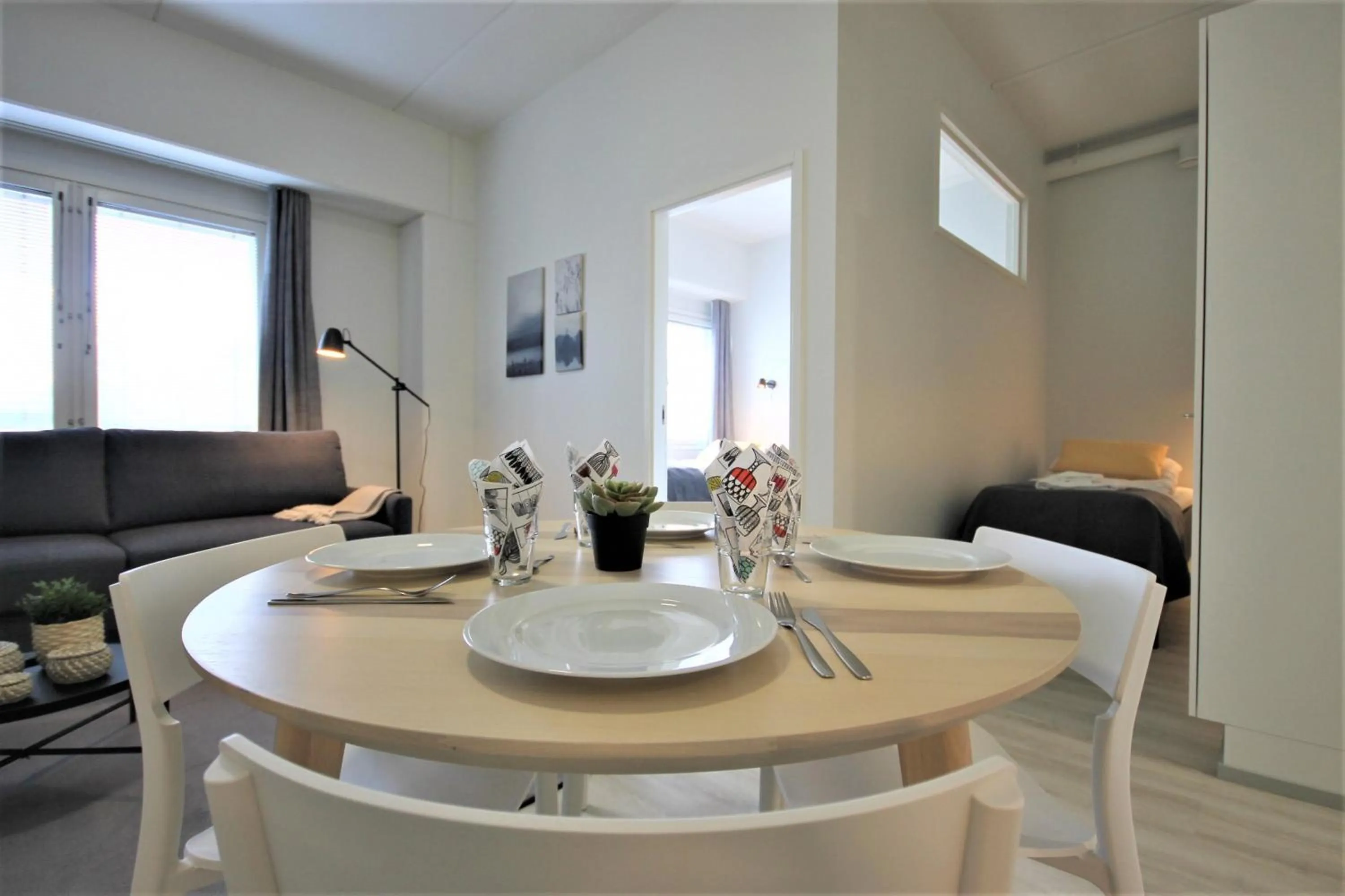 Dining area in Forenom Aparthotel Kuopio