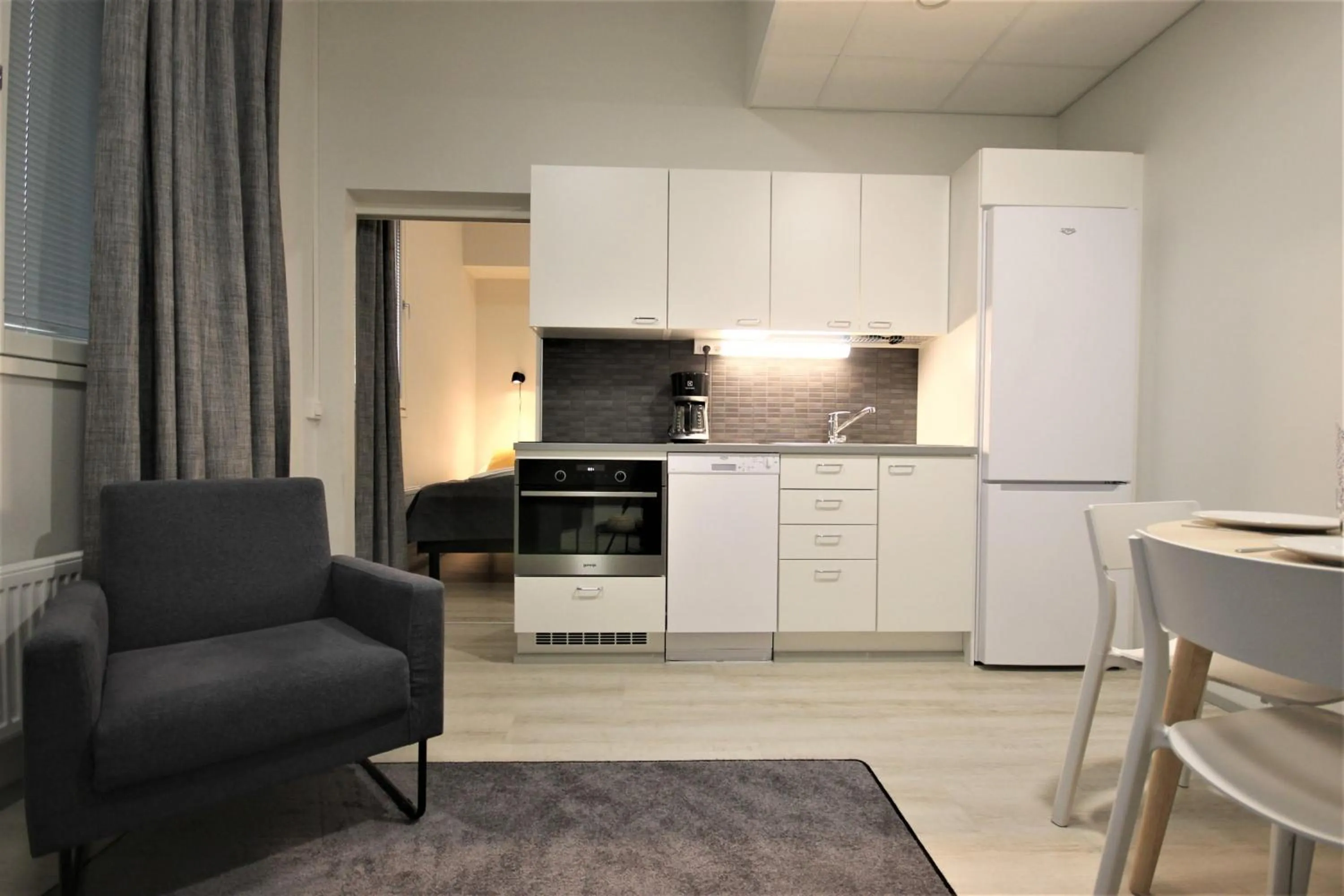 Kitchen or kitchenette in Forenom Aparthotel Kuopio