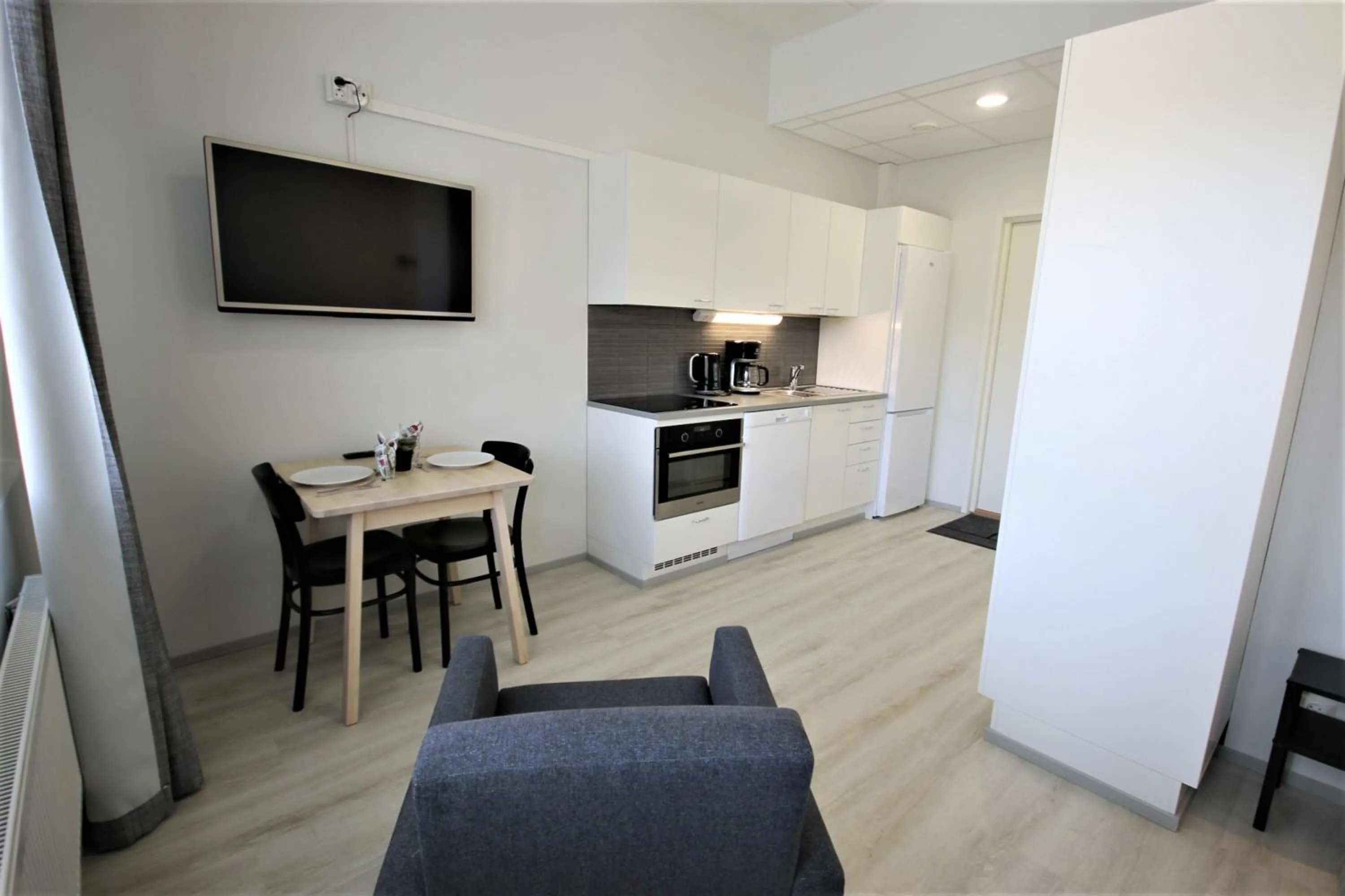 Kitchen or kitchenette in Forenom Aparthotel Kuopio