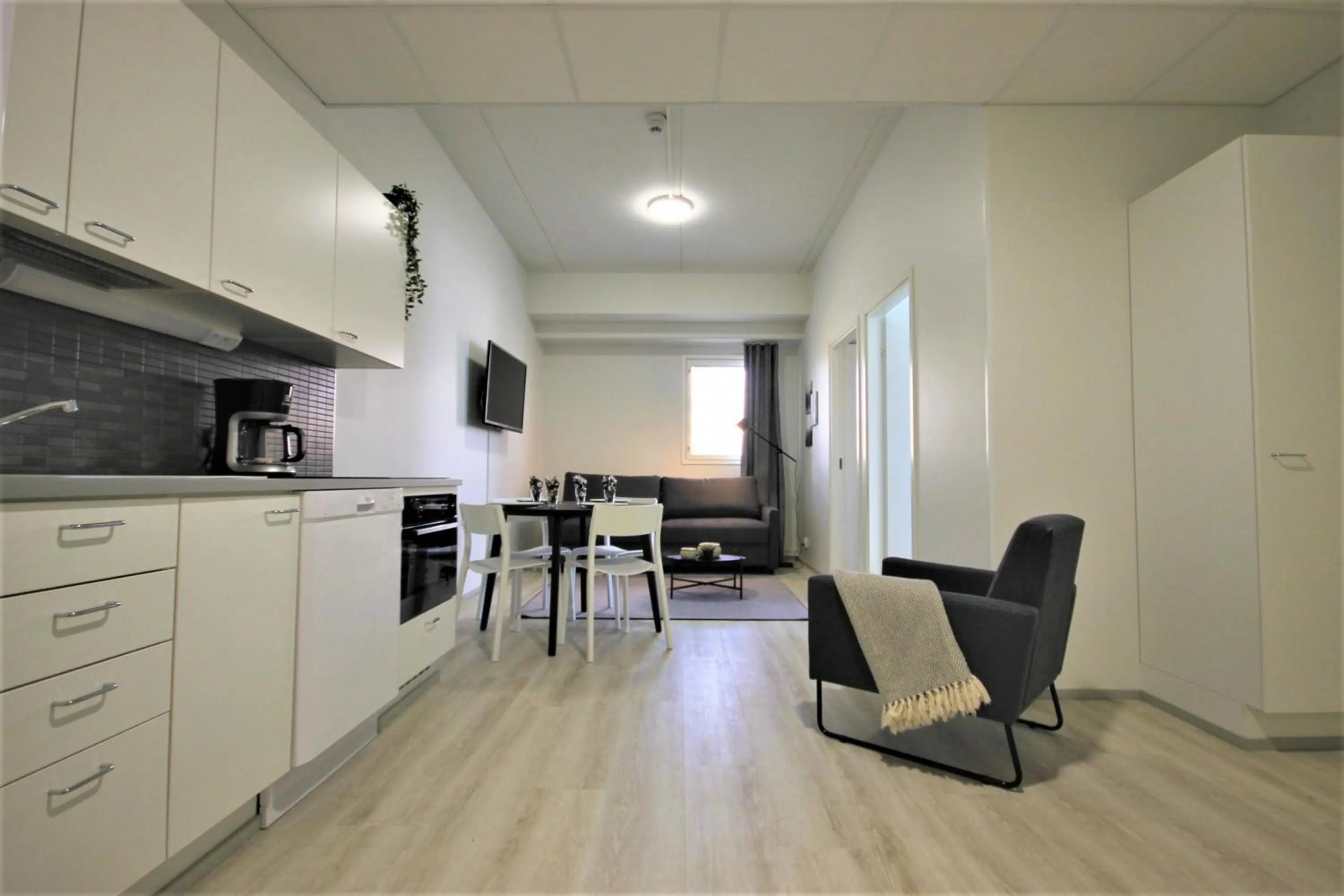 Kitchen or kitchenette in Forenom Aparthotel Kuopio