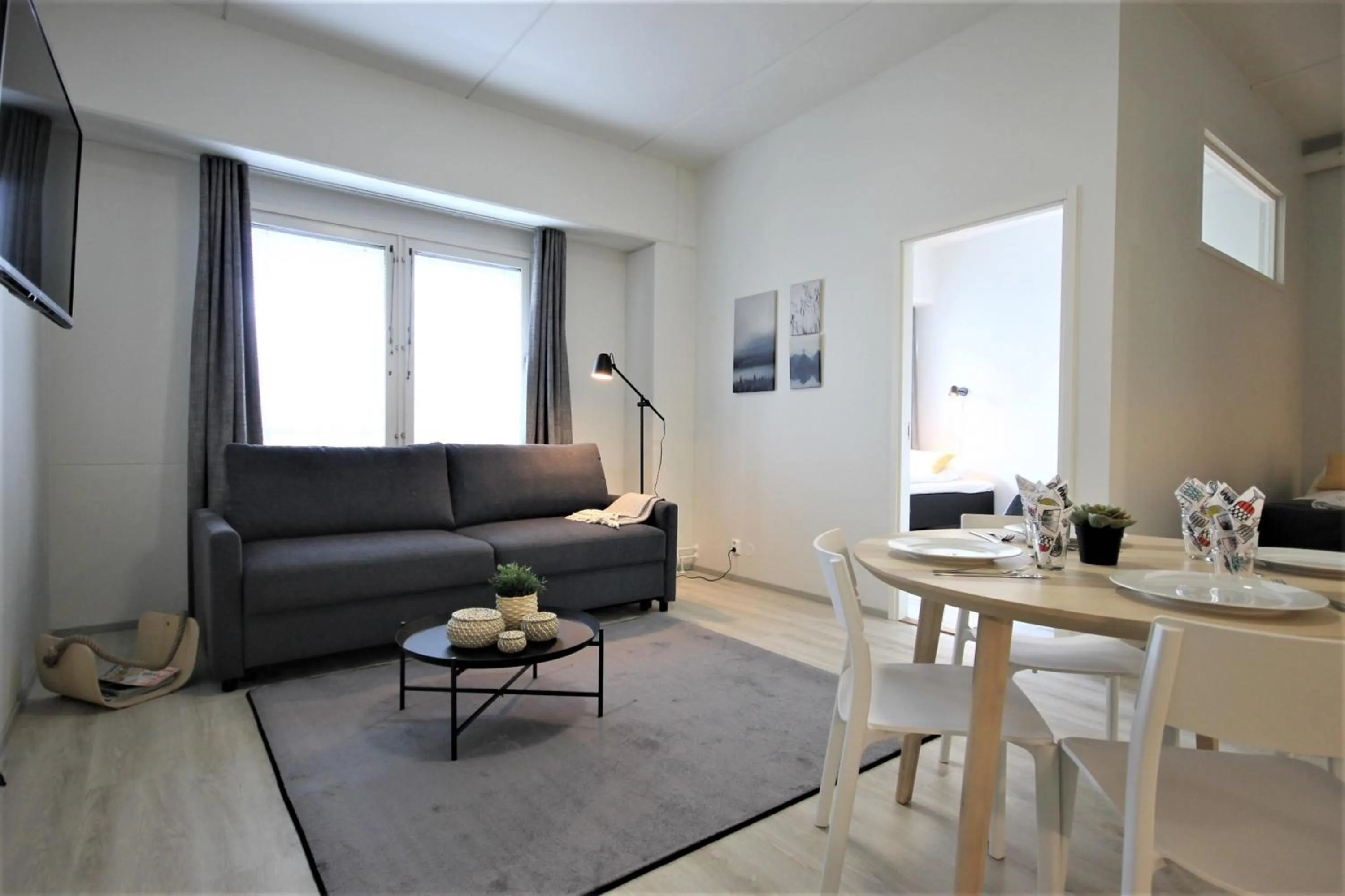 Living room in Forenom Aparthotel Kuopio