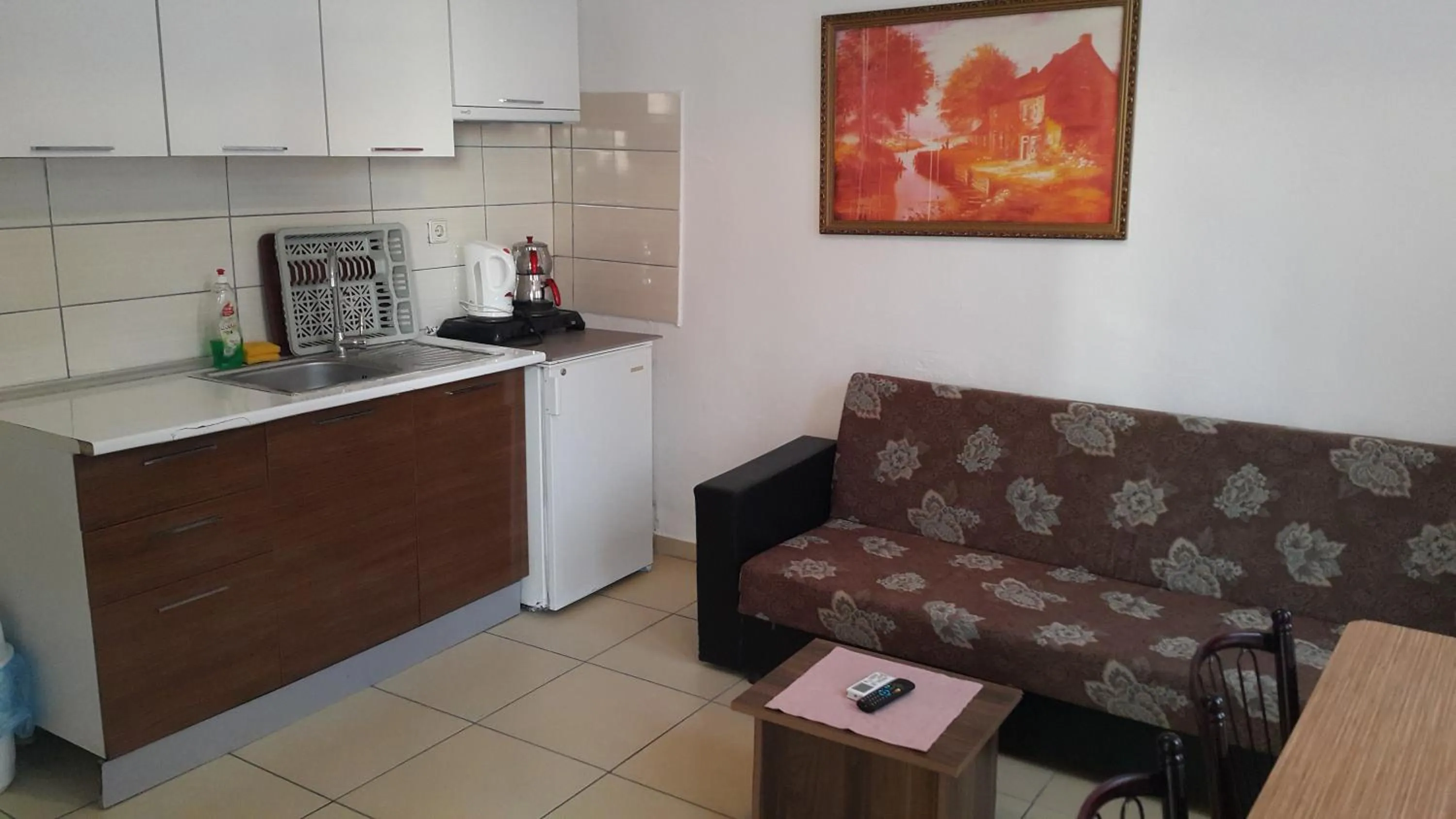 Kitchen or kitchenette in Delphin Hotel Side