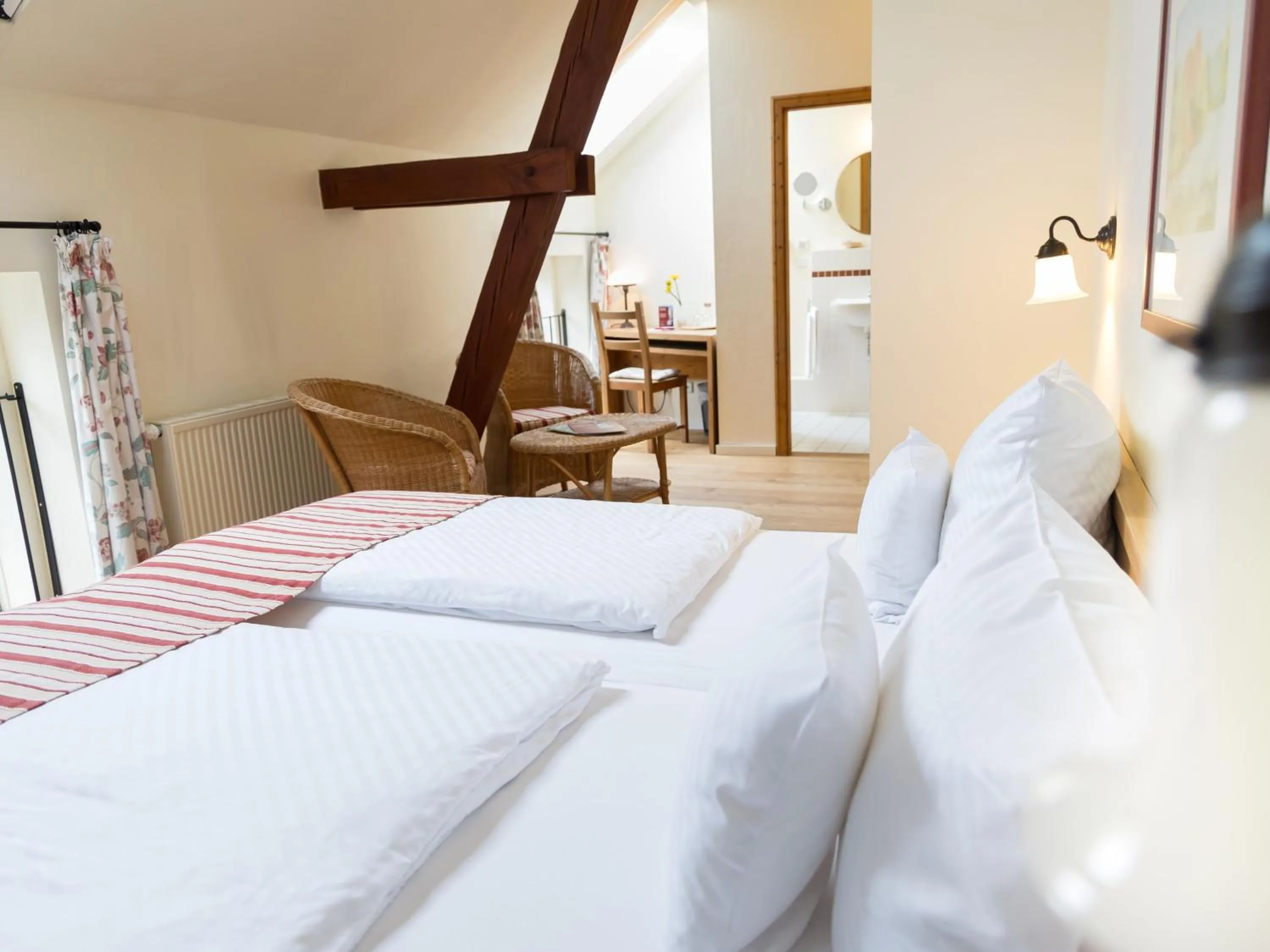 Photo of the whole room, Bed in Landhaus Alte Schmiede