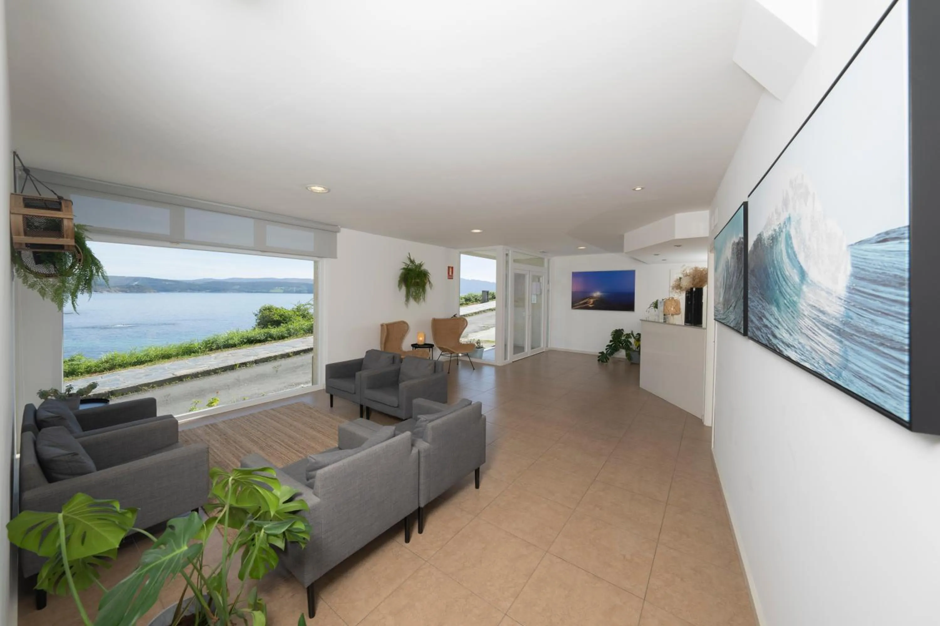 Lobby or reception in Hotel Mar de Fisterra