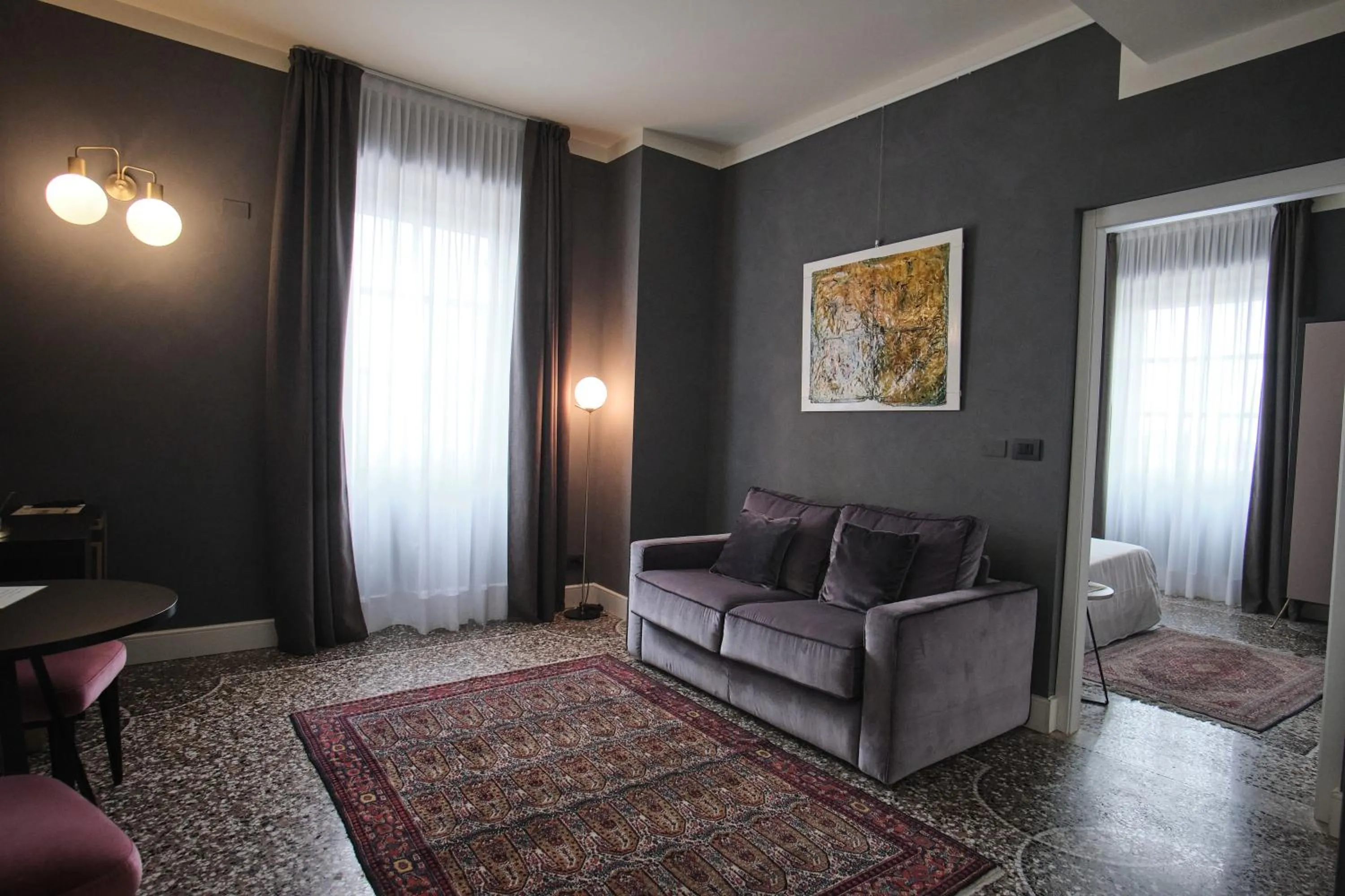 Living room in Capriccio Art Hotel