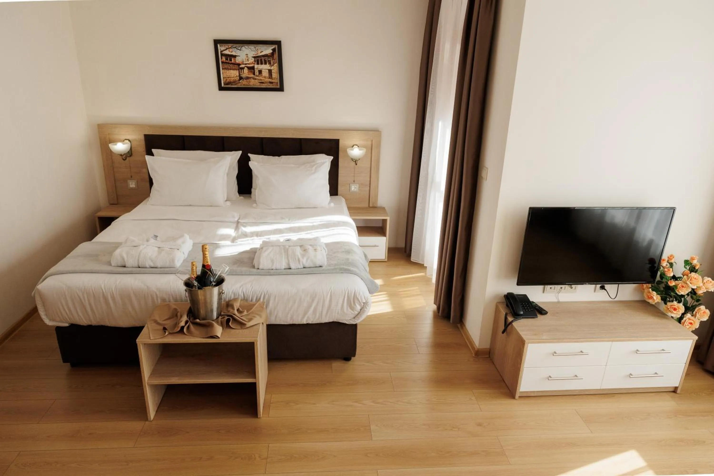 Bed in Smartr Green Wood Hotel & Spa