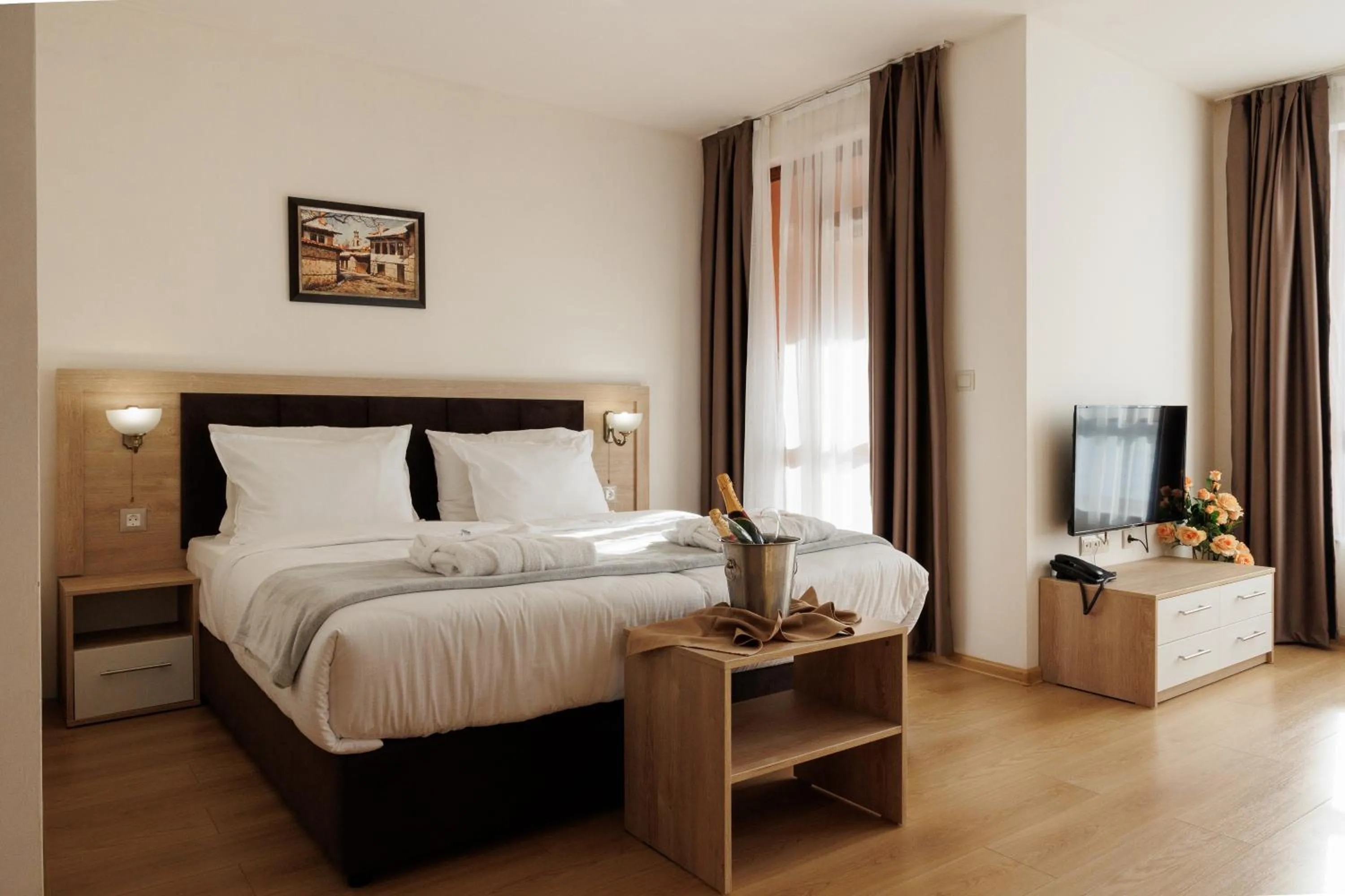 Bed in Smartr Green Wood Hotel & Spa