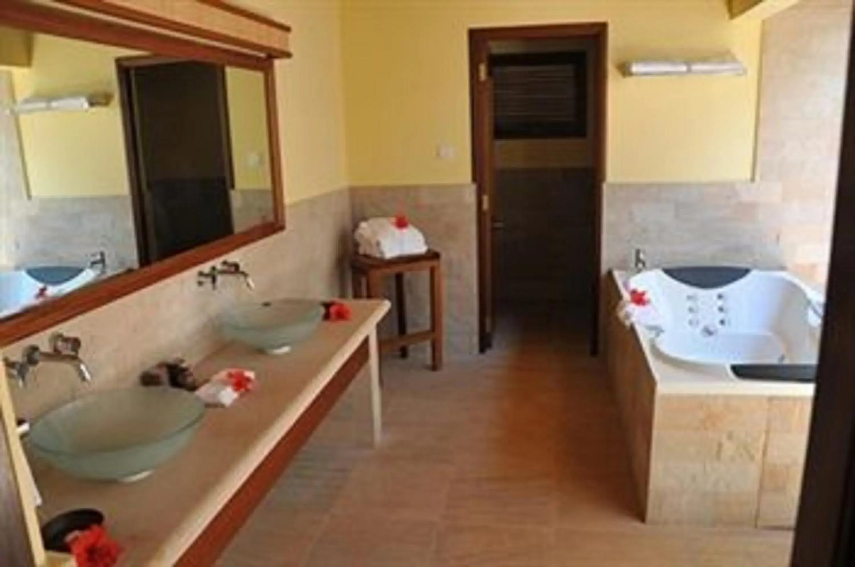 Bathroom in Cerf Island Resort Bathroom in Cerf Island Resort