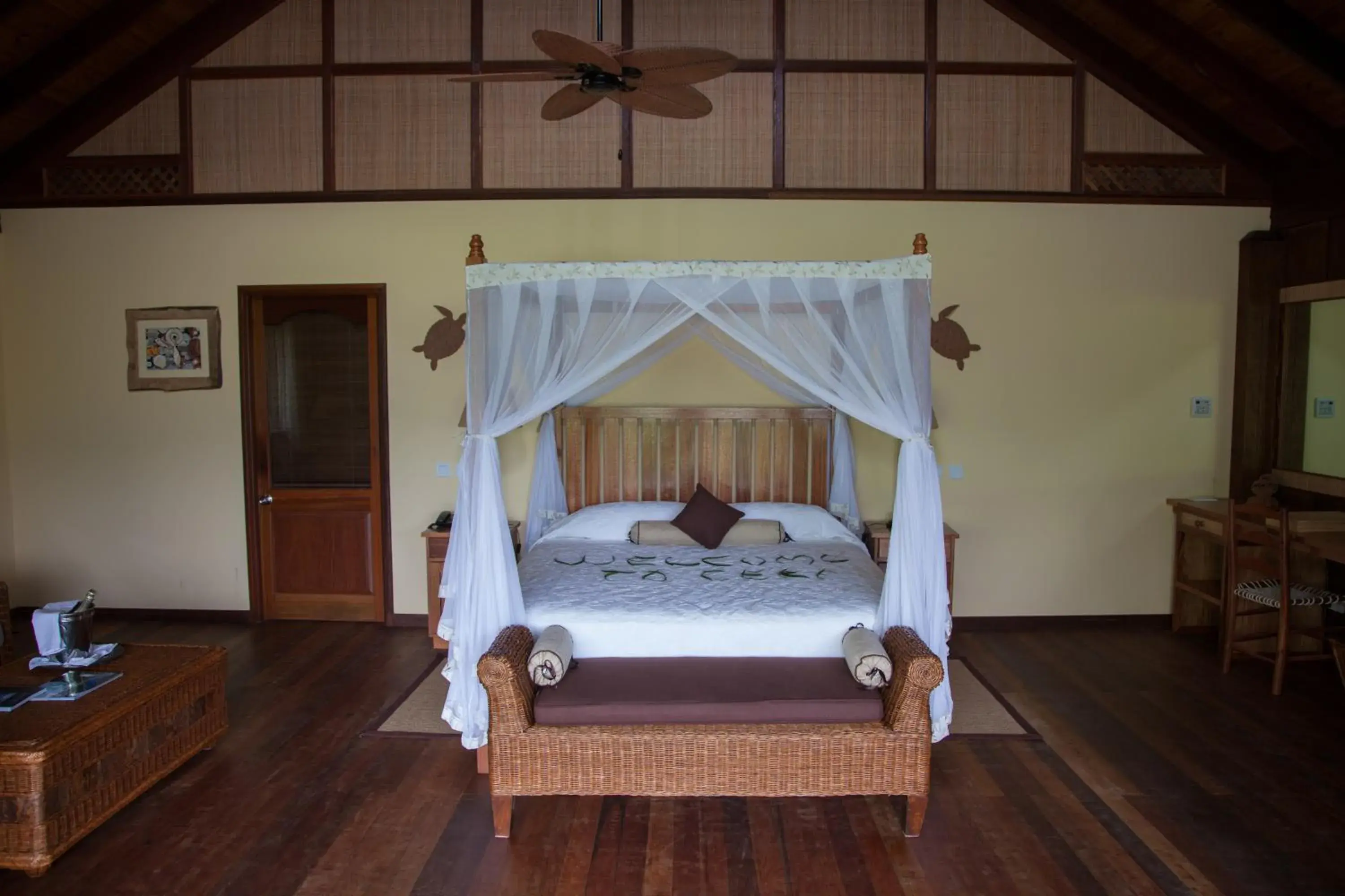 Bed in Cerf Island Resort Bed in Cerf Island Resort