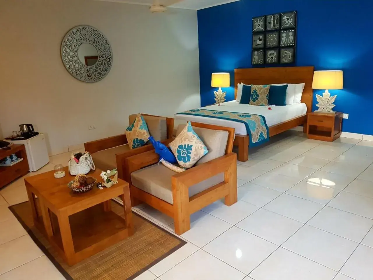 Decorative detail, Bed in Villas de Mer Decorative detail, Bed in Villas de Mer