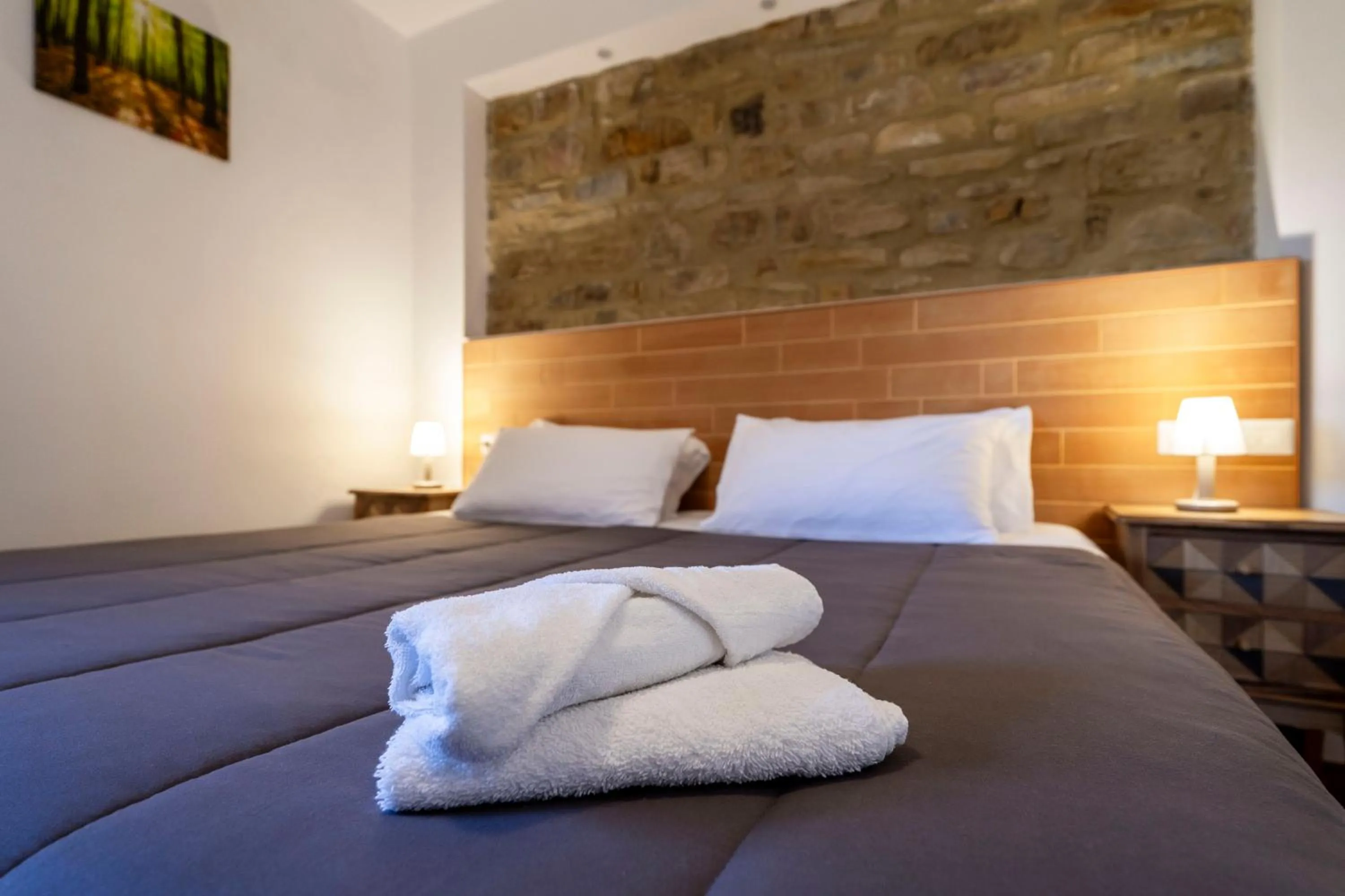 Bed in Le Querce Farmhouse
