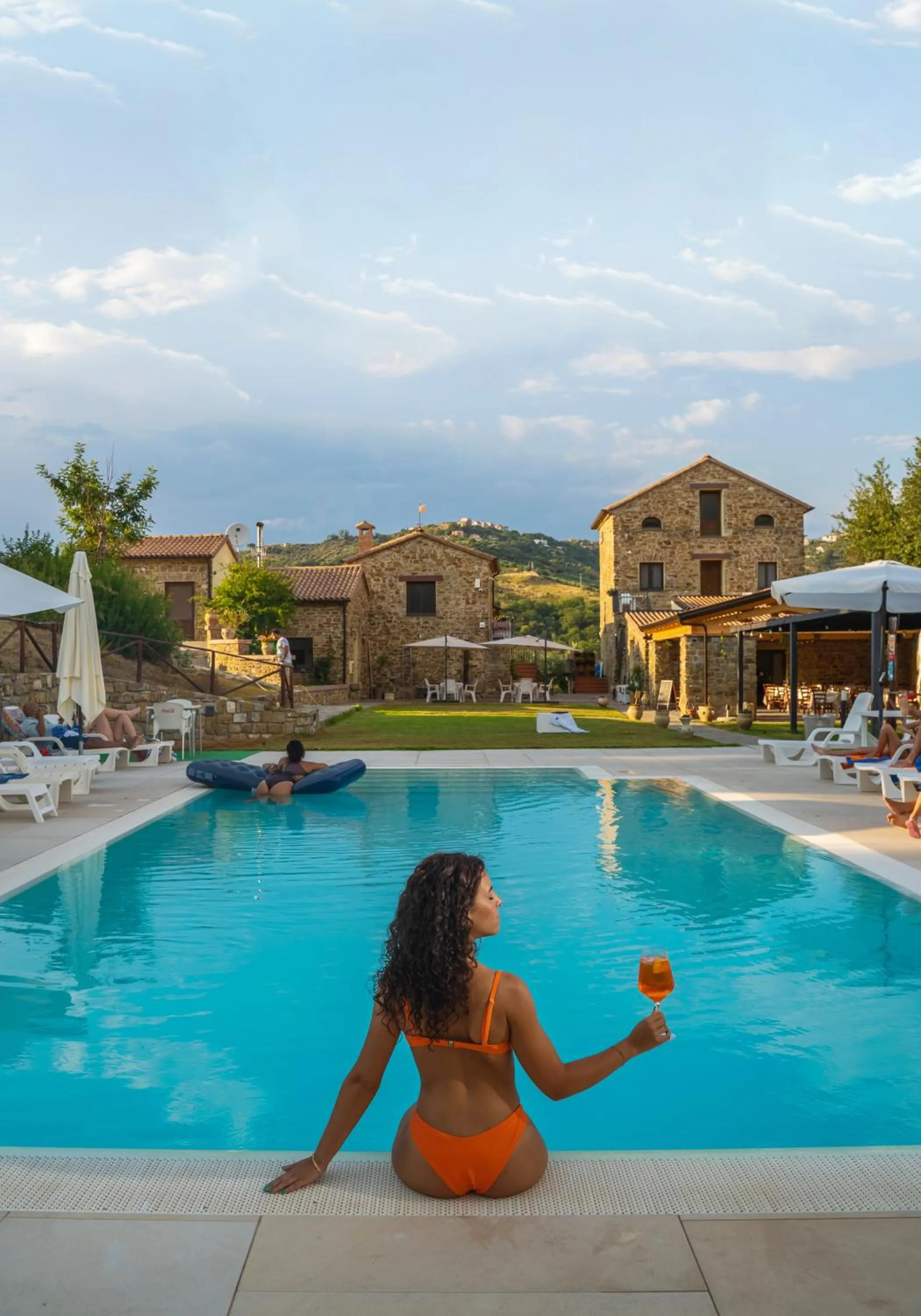 Swimming pool in Le Querce Farmhouse
