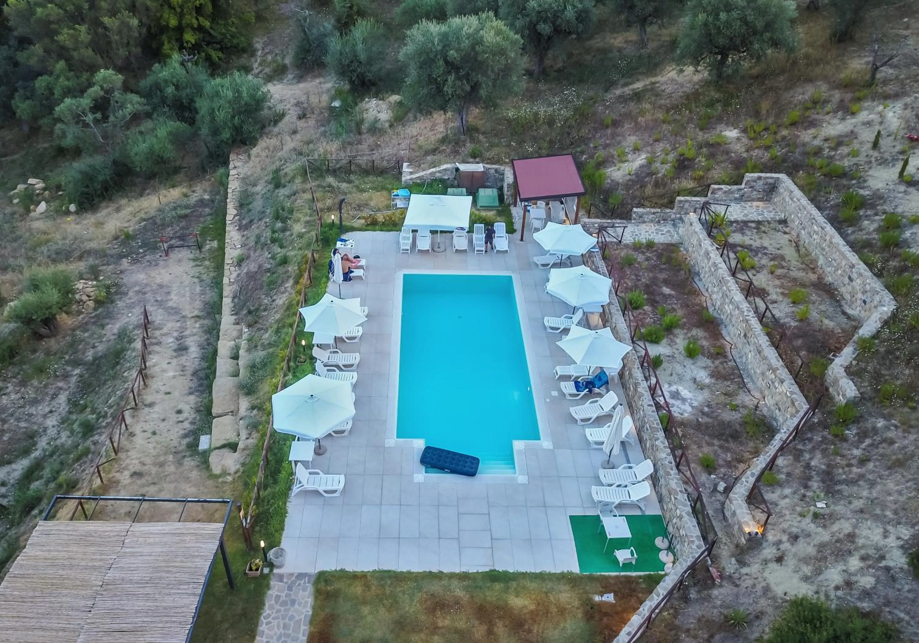Bird's eye view in Le Querce Farmhouse