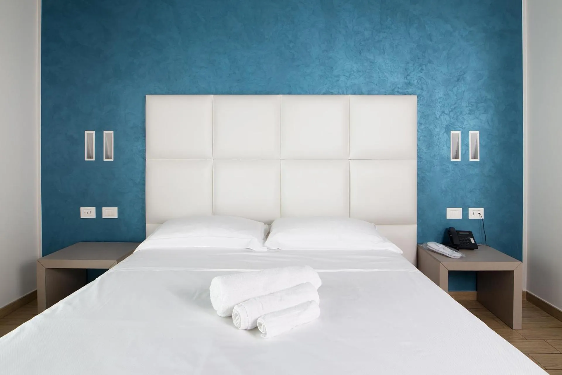 Bed in Hotel Al Veliero