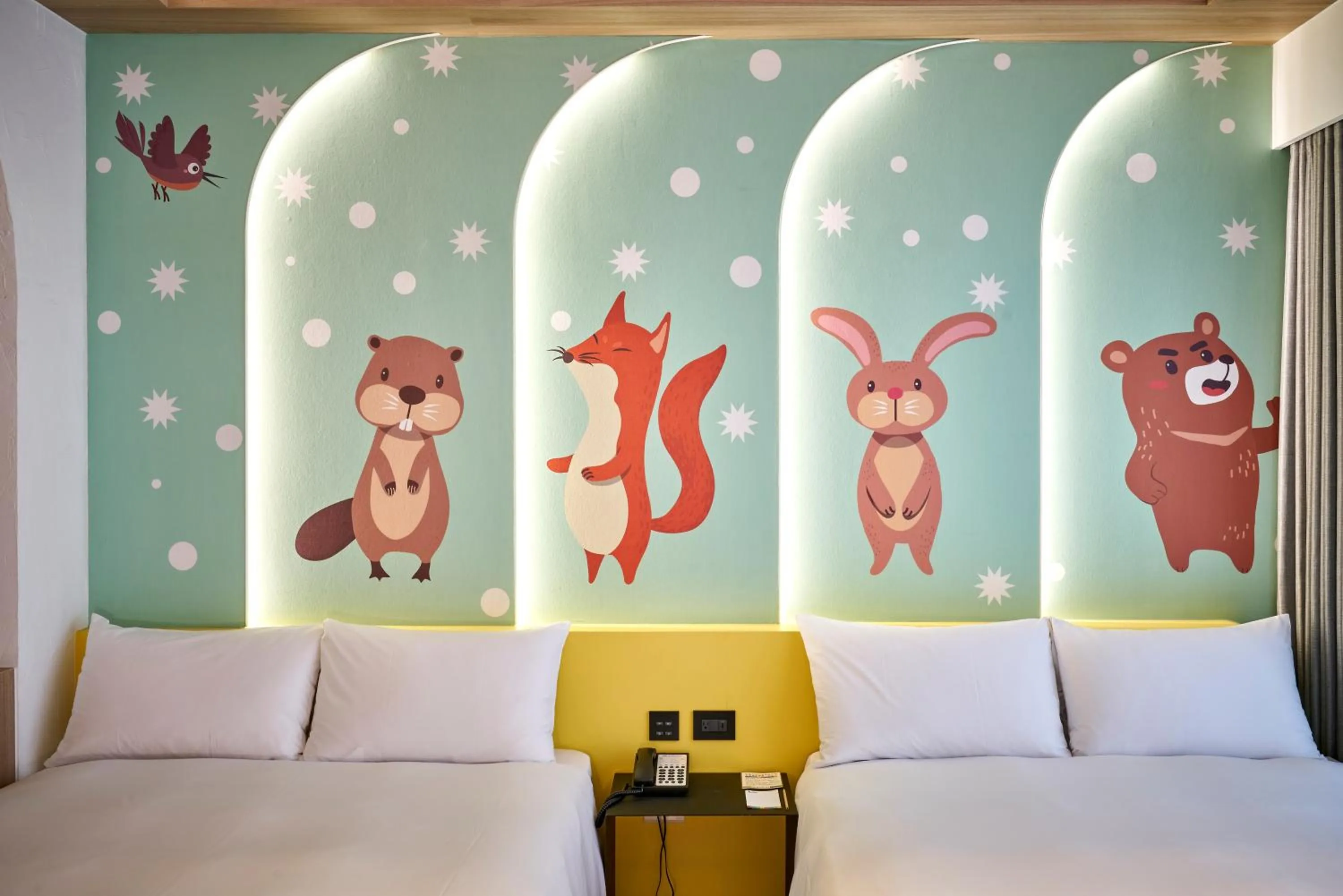 Bed in The Brick Hotel