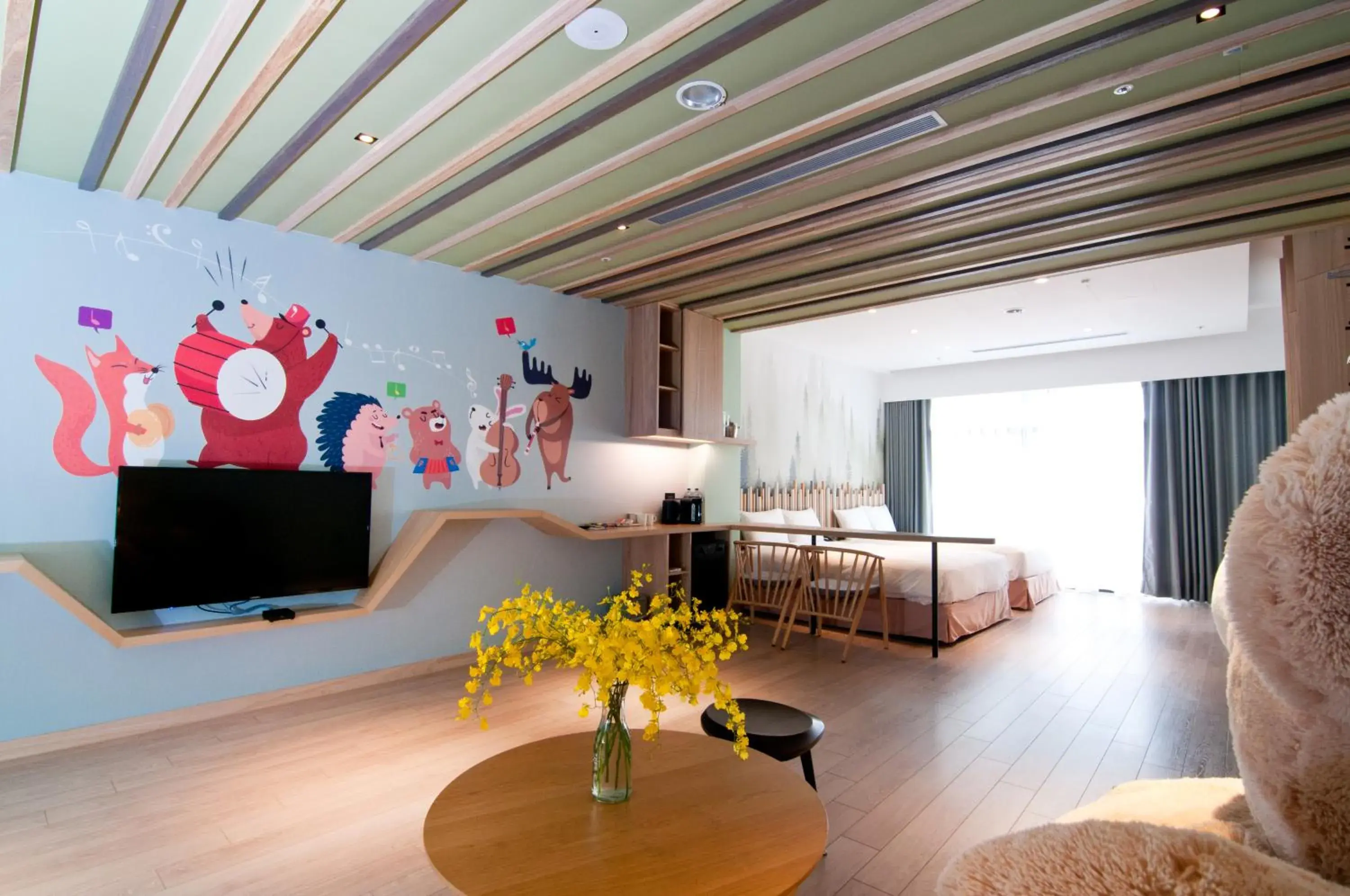 Living room in The Brick Hotel Living room in The Brick Hotel